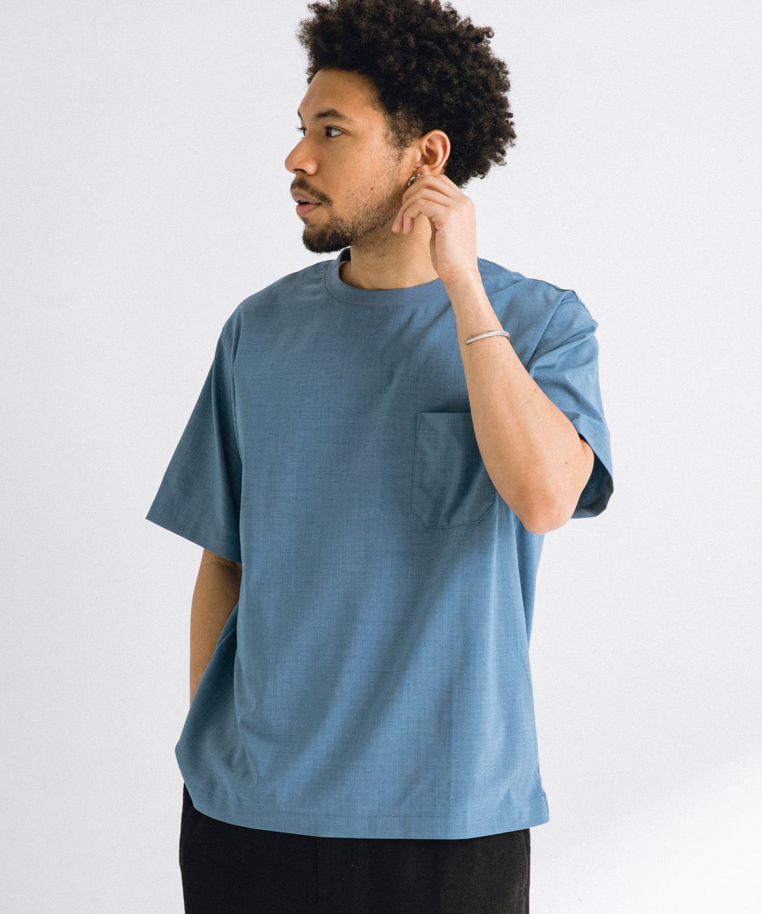 『吸水速乾』クイックドライリネンタッチTシャツ