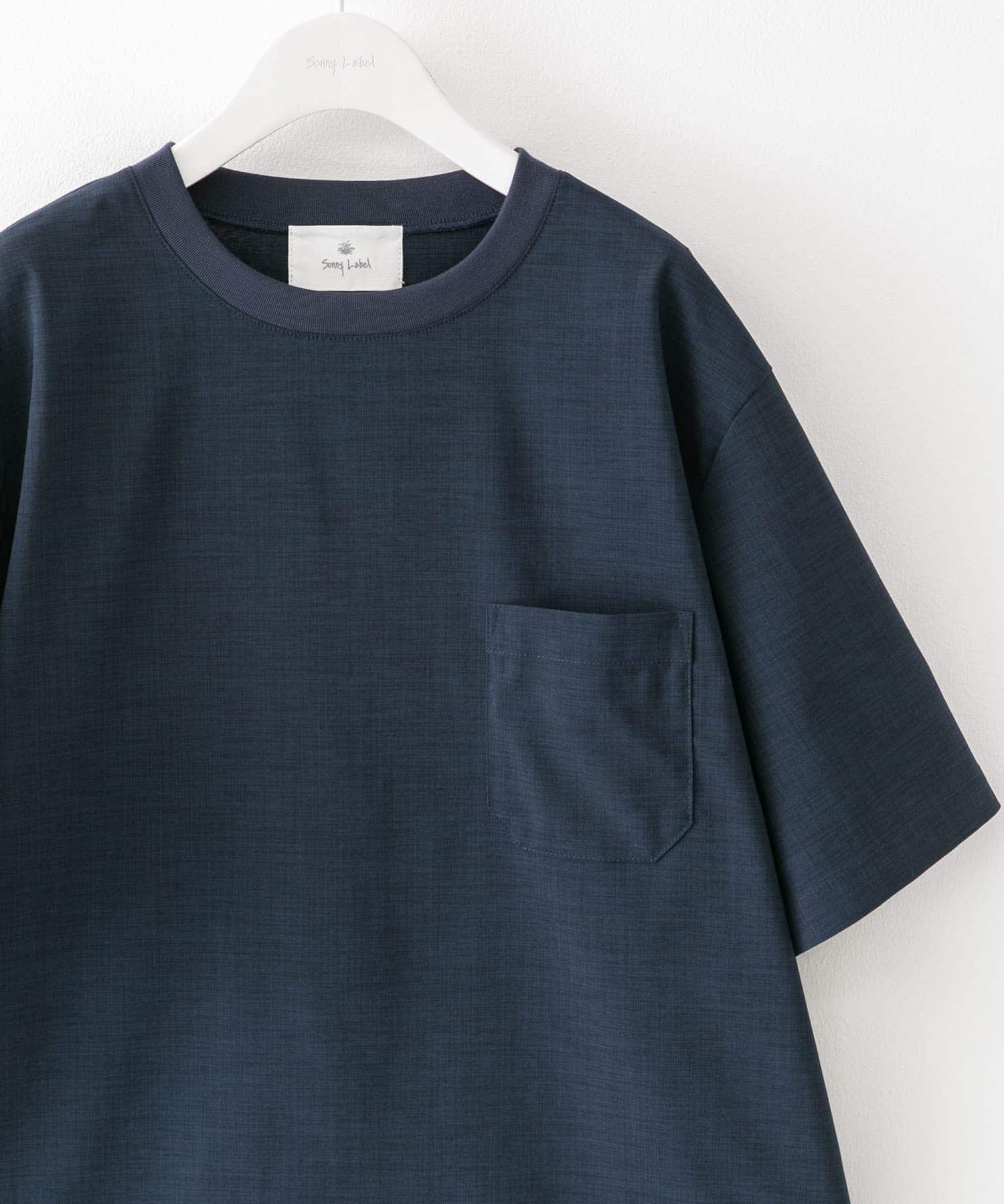 『吸水速乾』クイックドライリネンタッチTシャツ ネイビー M