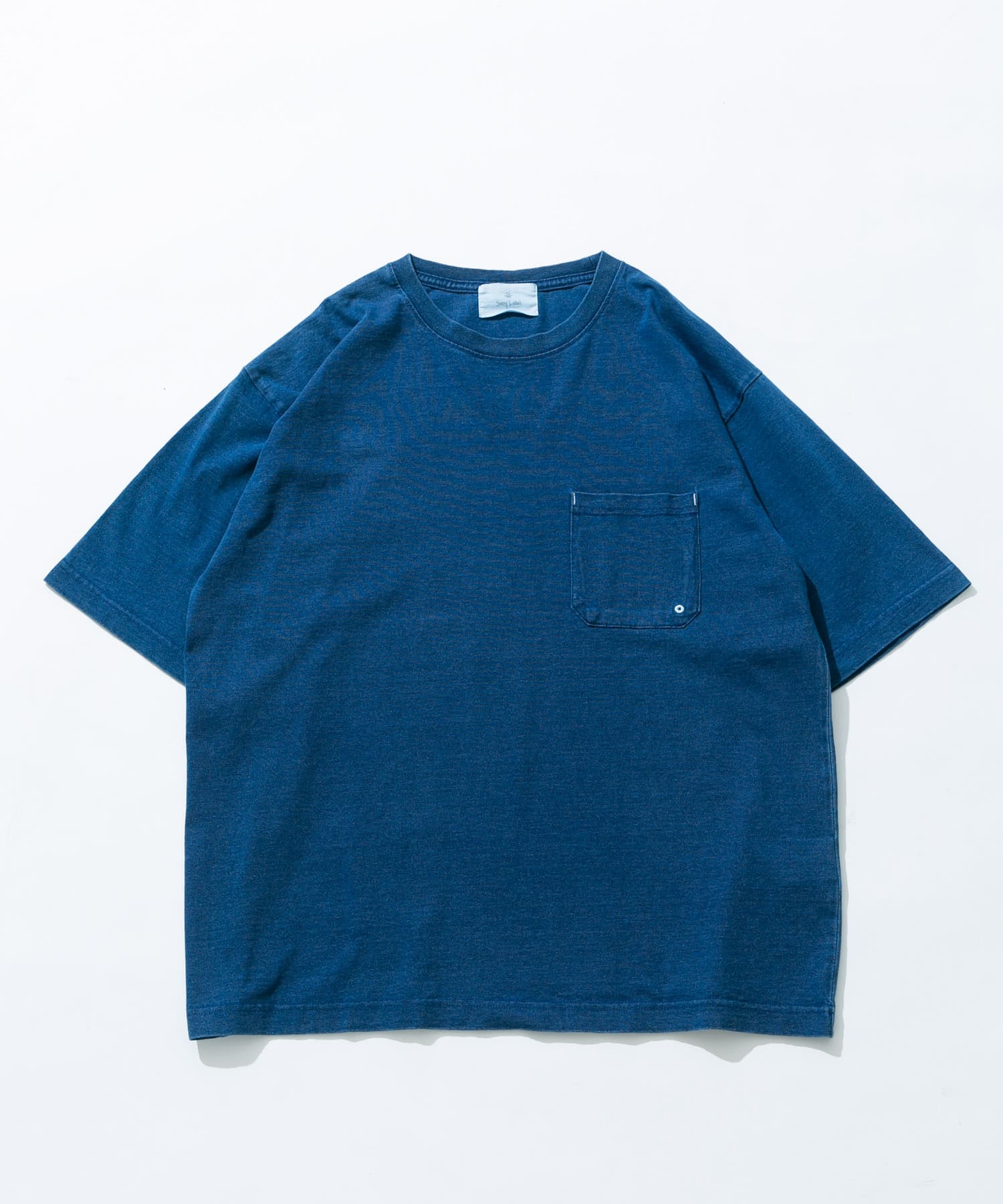 インディゴショートスリーブTシャツ インディゴ M