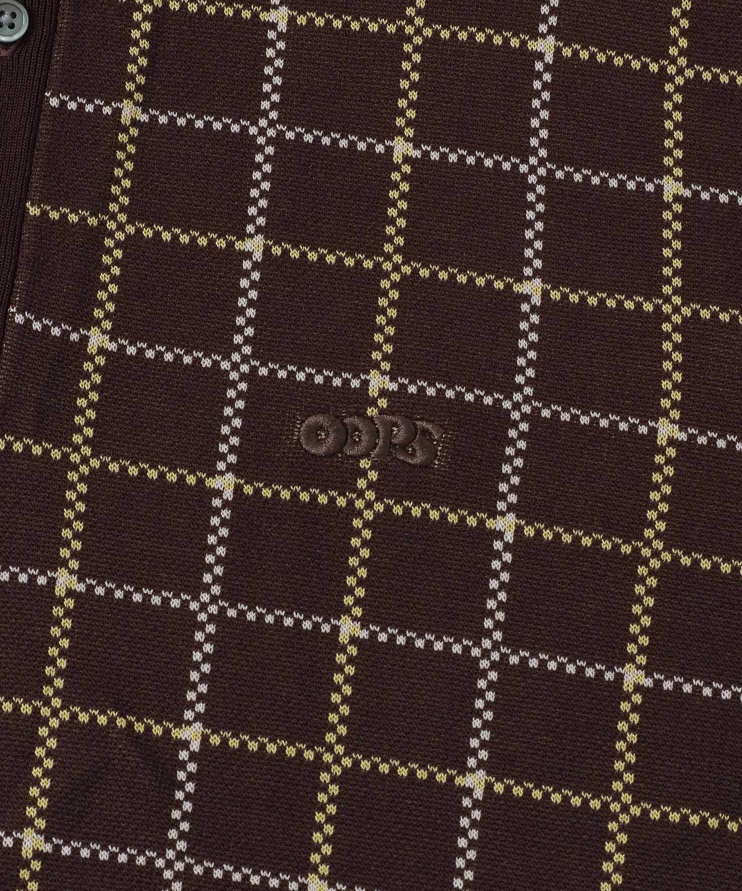 OOPSチェック柄ニットポロシャツ(M BEIGE): トップス｜URBAN