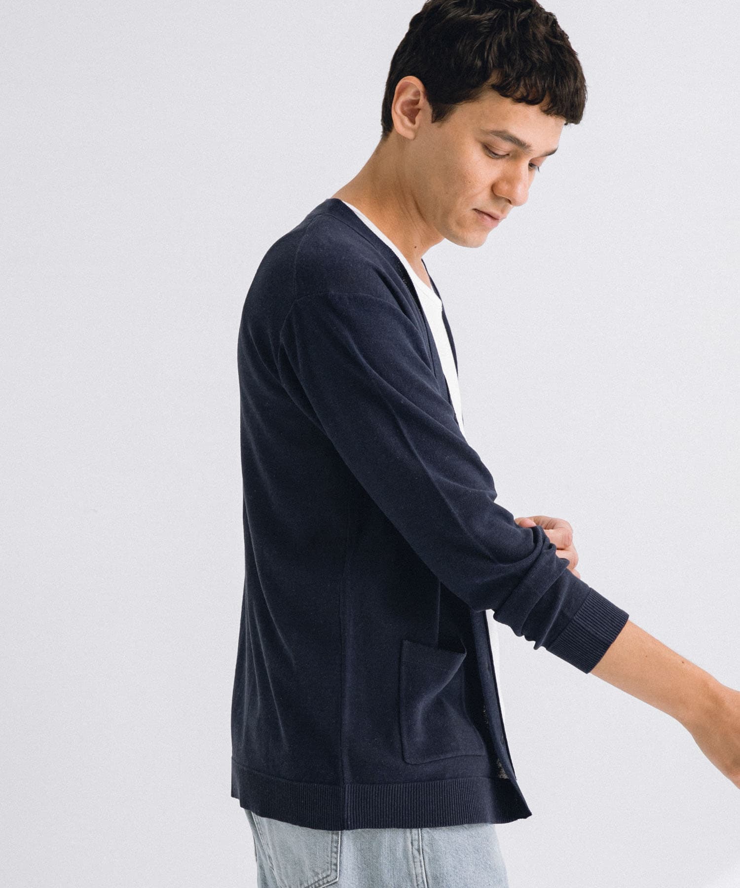 リネン混ニットカーディガン(M チャコール): トップス｜URBAN RESEARCH