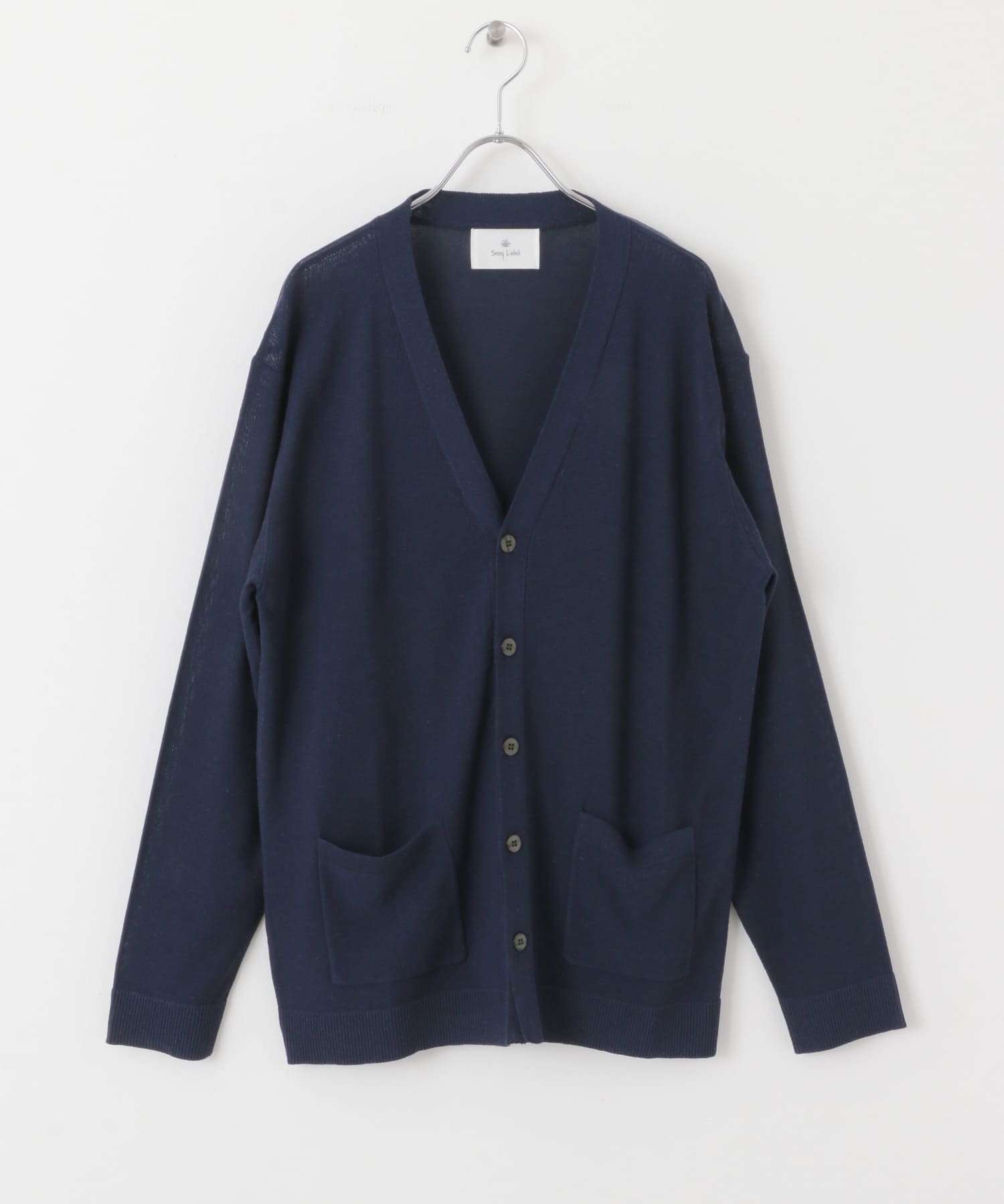 バトナー リネン ラミー混 コットン ニットカーディガン サイズ1 ネイビー 紺 リネン混ニットカーディガン(M チャコール): トップス｜URBAN RESEARCH