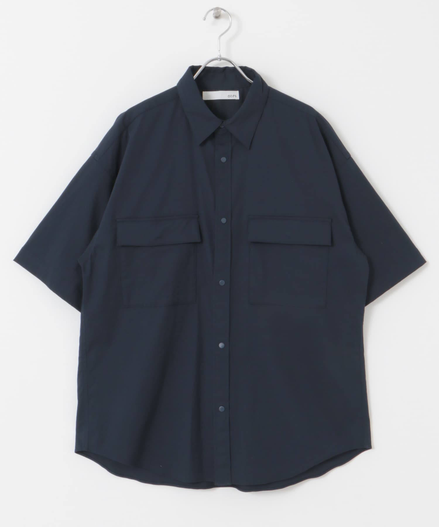 OOPS　ノビイルダブルポケットシャツ NAVY M