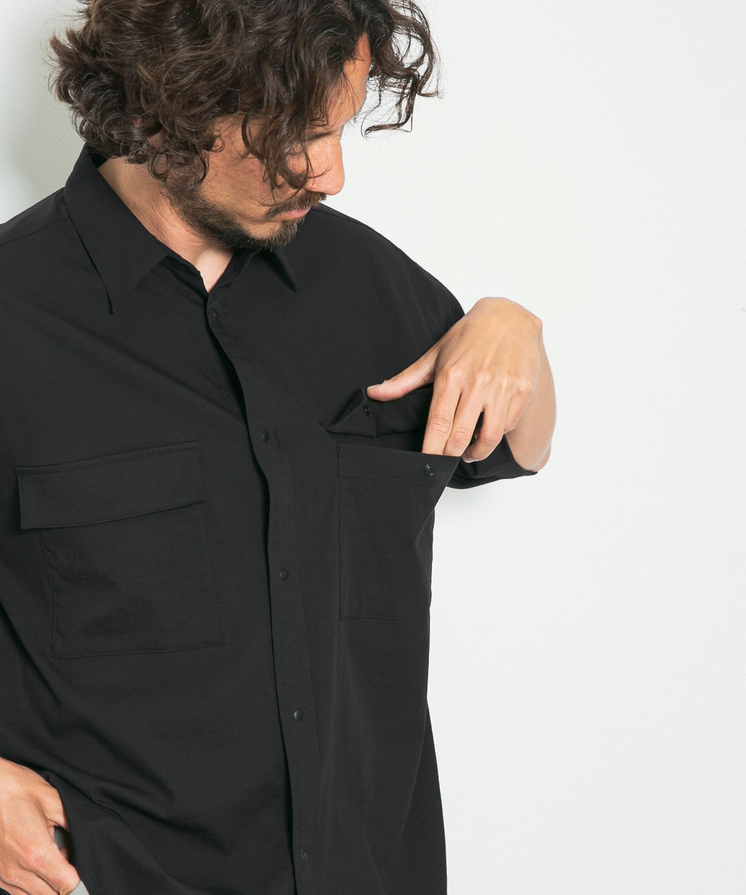 OOPS ノビイルダブルポケットシャツ(XL NAVY): トップス｜URBAN