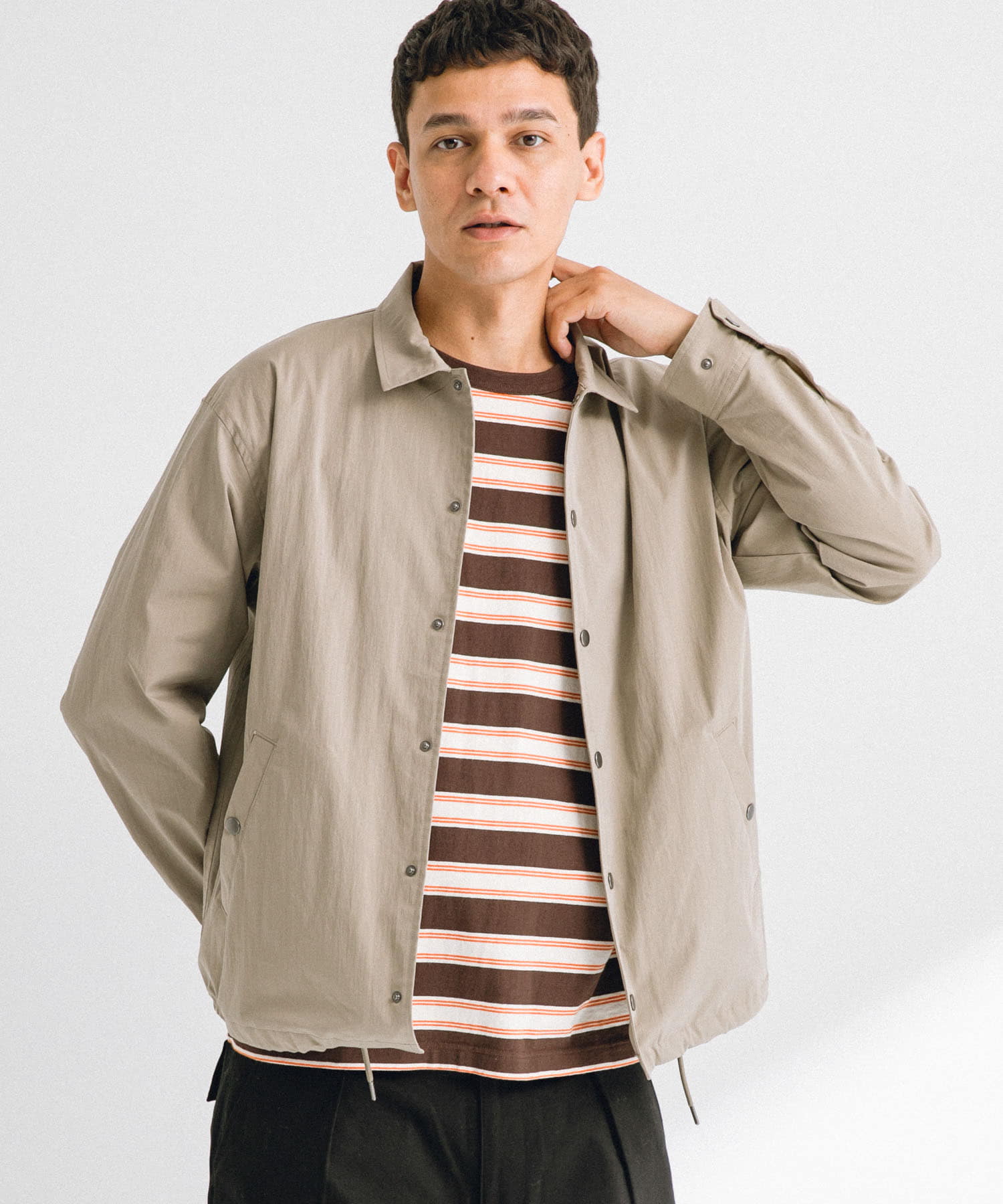 撥水シャツカーディガン