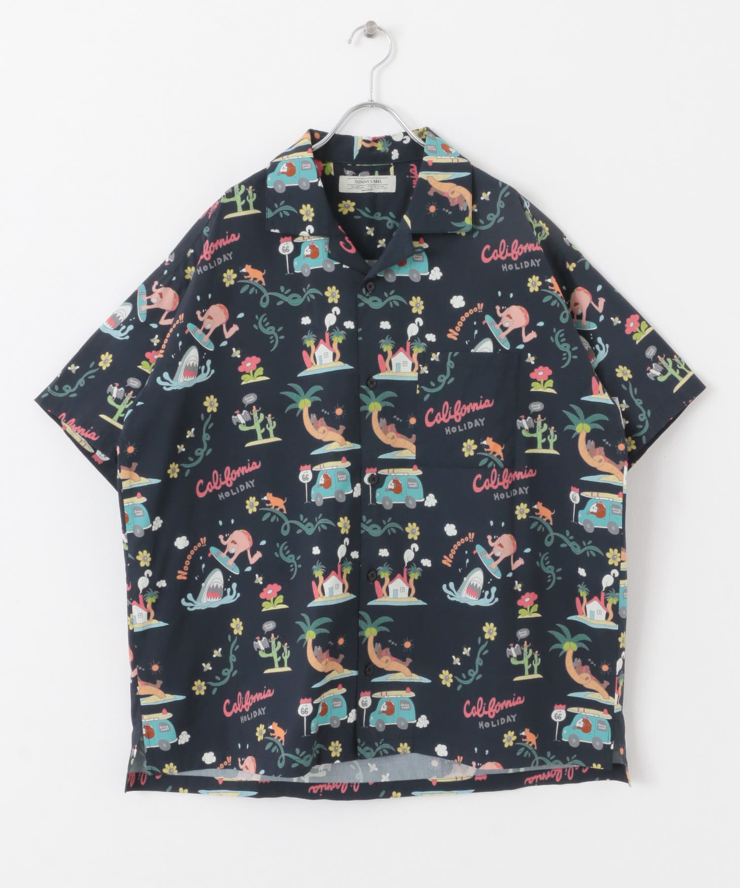 アロハシャツ by Monkey Studio ネイビー M