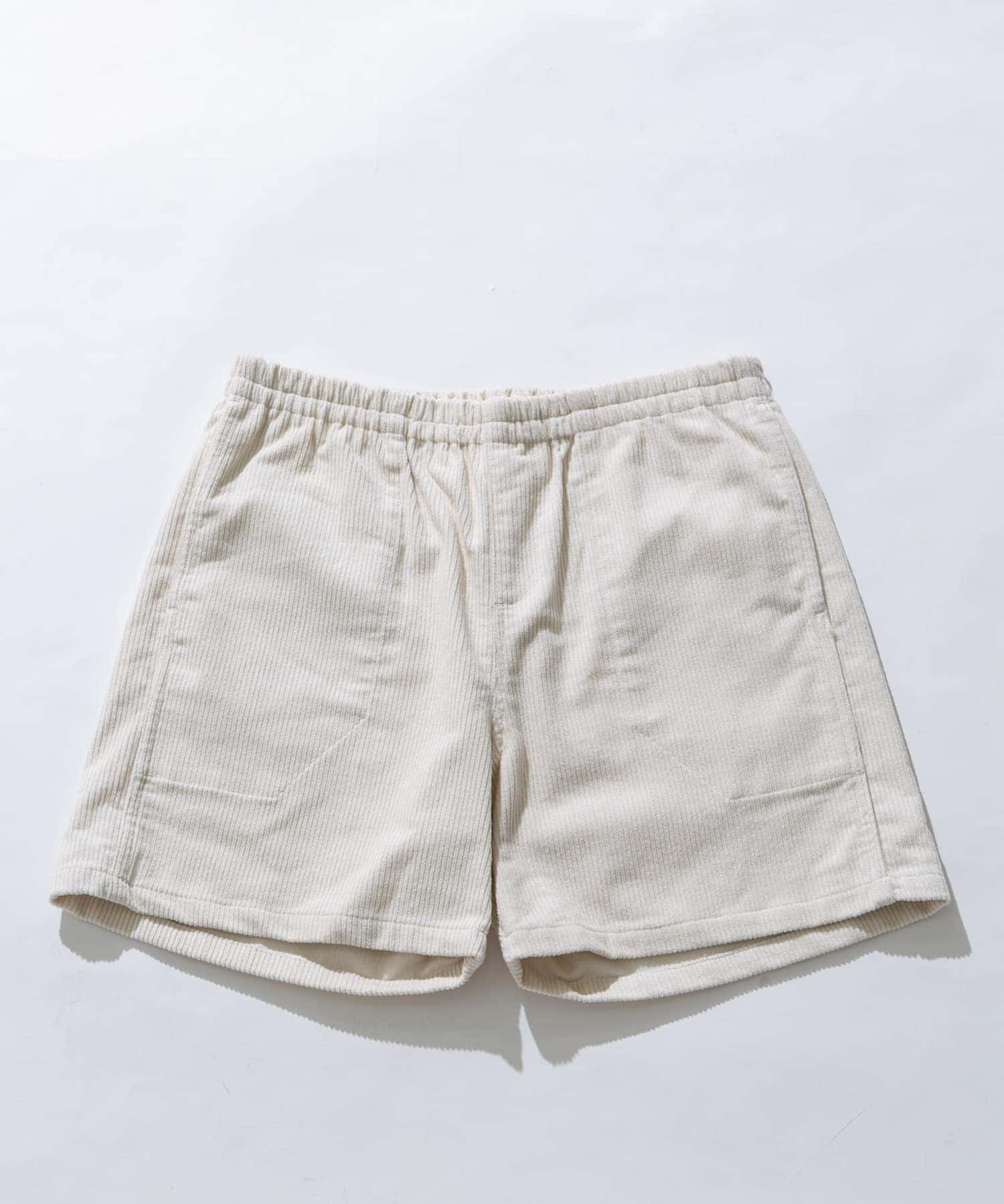 コーデュロイイージーバギーショートパンツ オフ M