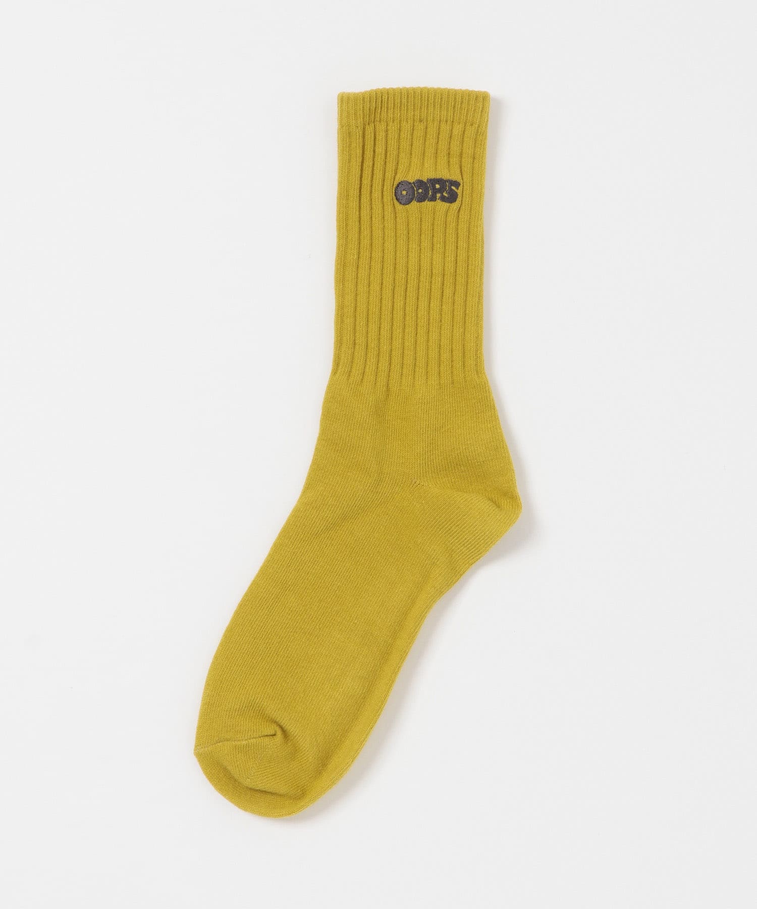 OOPS　ロゴ刺繍ソックス MUSTARD one