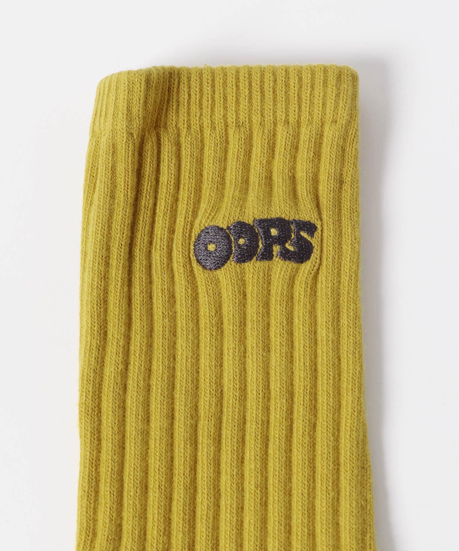 OOPS　ロゴ刺繍ソックス MUSTARD one