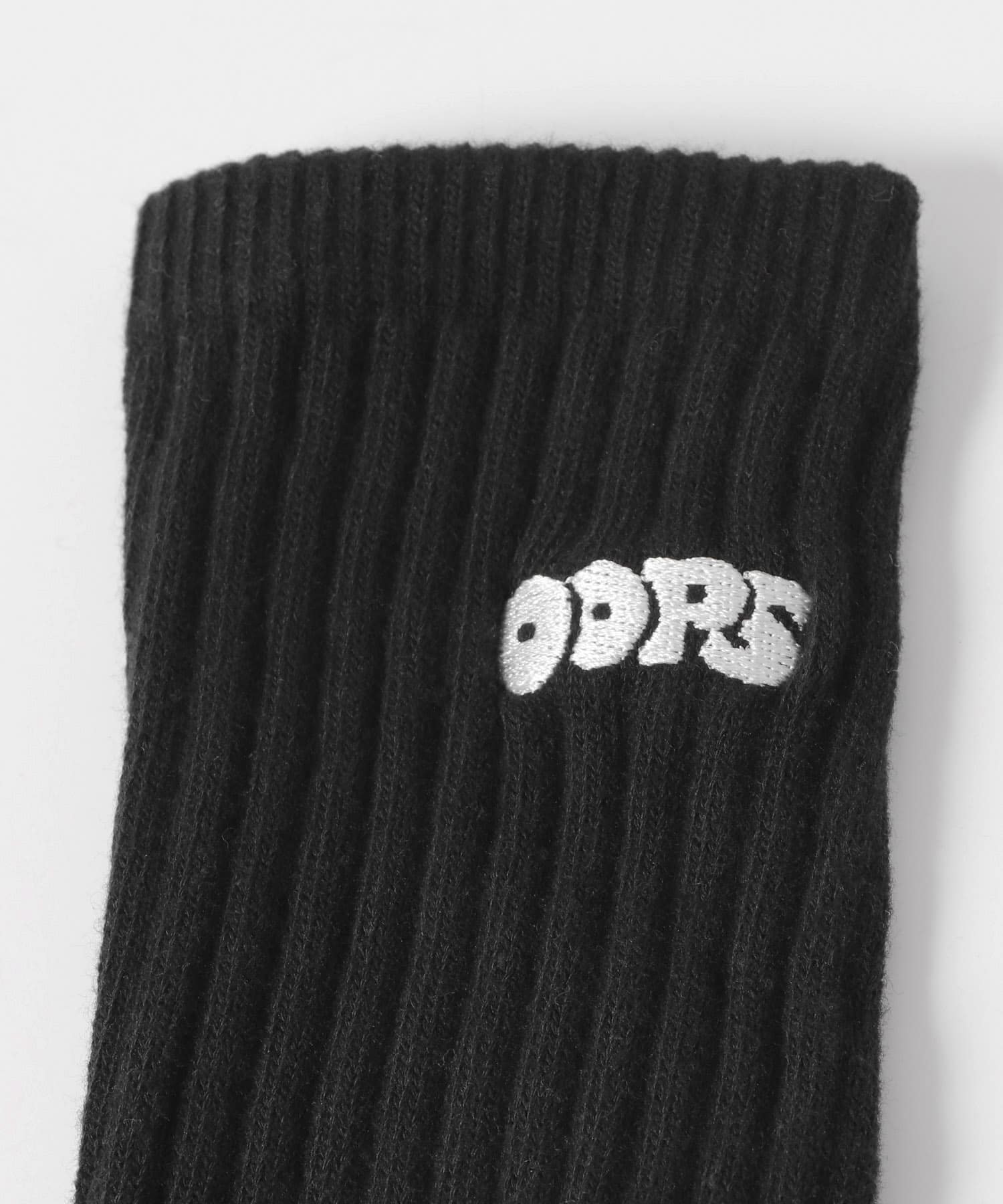 OOPS　ロゴ刺繍ソックス BLACK one