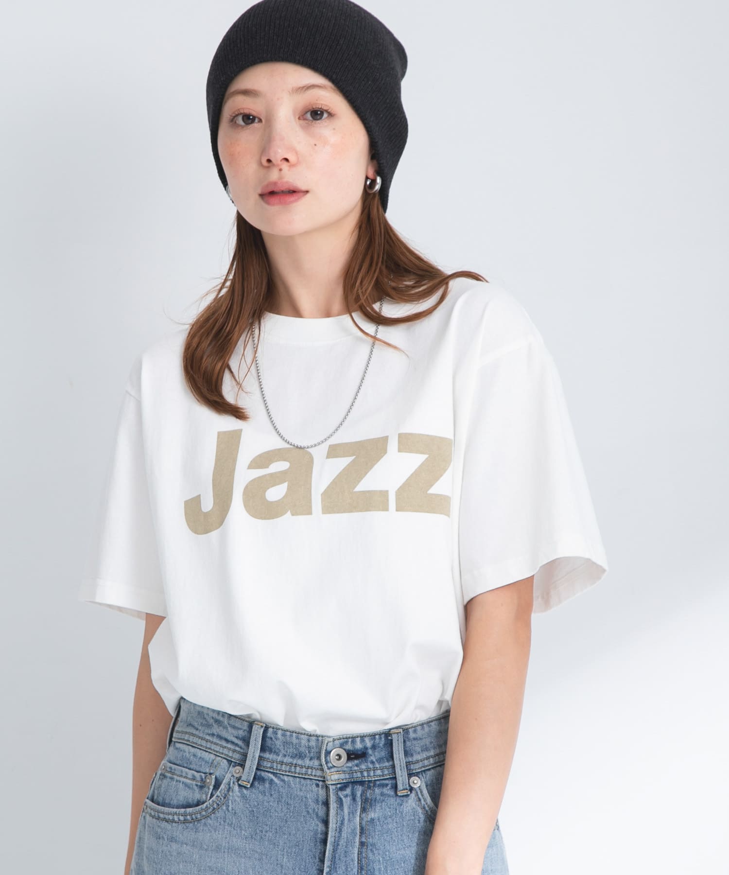 JazzロゴプリントTシャツ