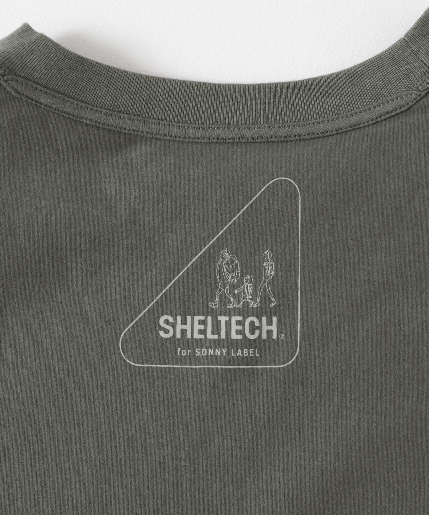SHELTECH オーバーサイズTシャツ チャコール FREE