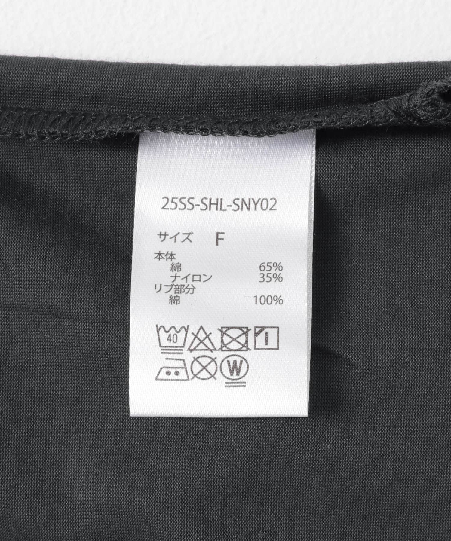 SHELTECH オーバーサイズTシャツ ブラック FREE