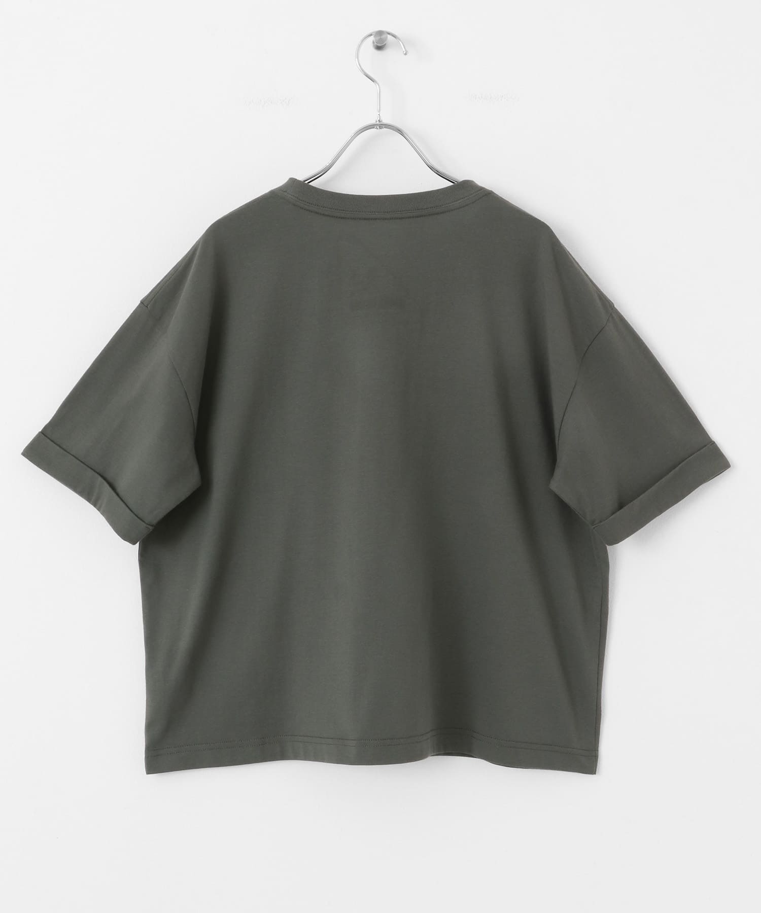SHELTECH ロゴプリントTシャツ チャコール FREE