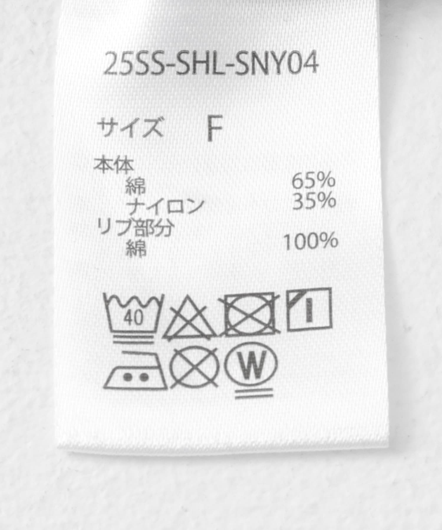 SHELTECH ロゴプリントTシャツ チャコール FREE