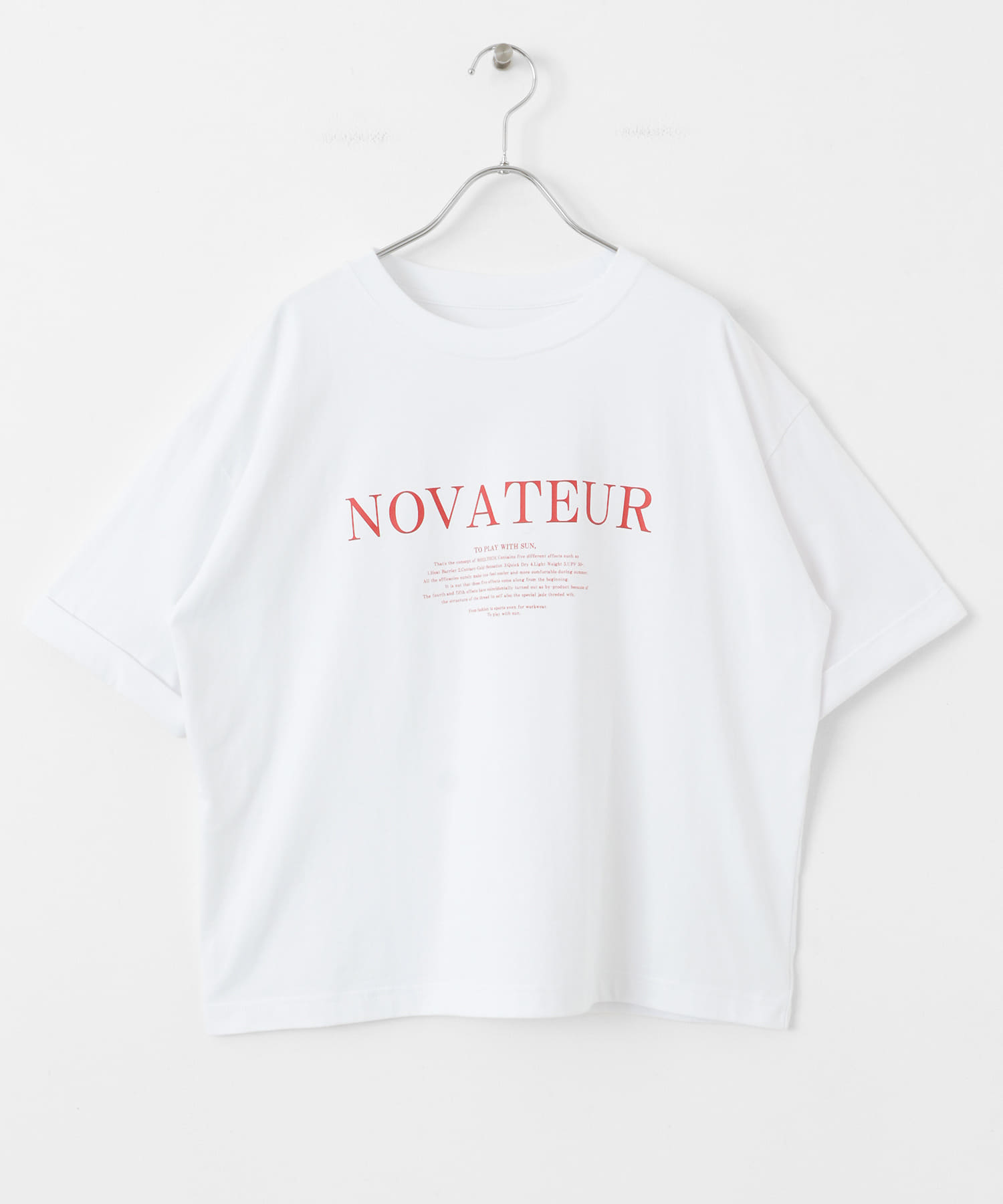 SHELTECH ロゴプリントTシャツ オフ FREE