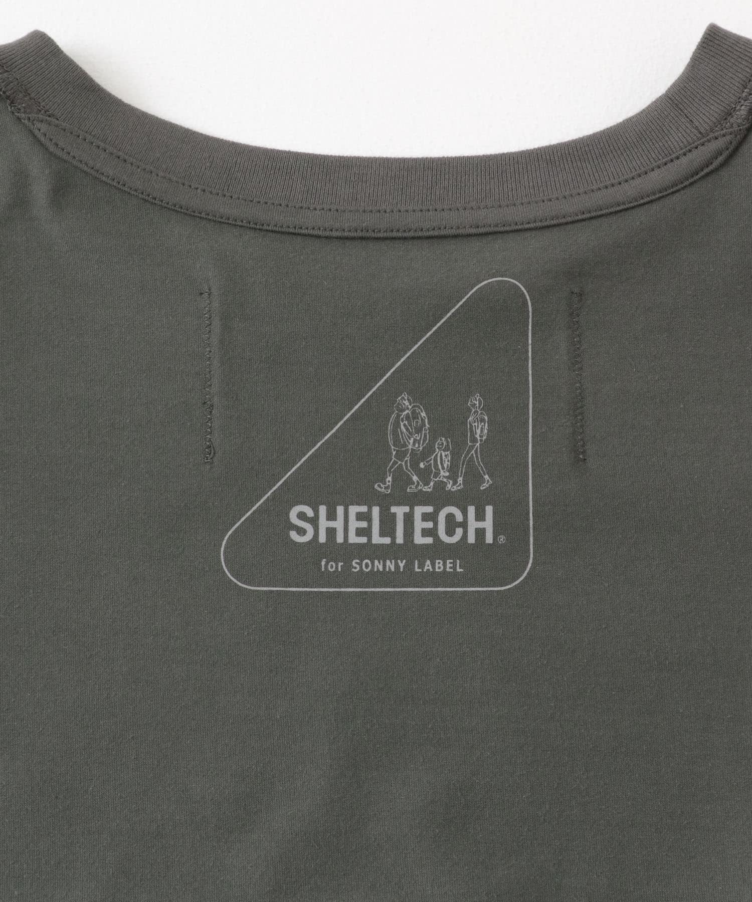 SHELTECH クロップドTシャツ チャコール FREE
