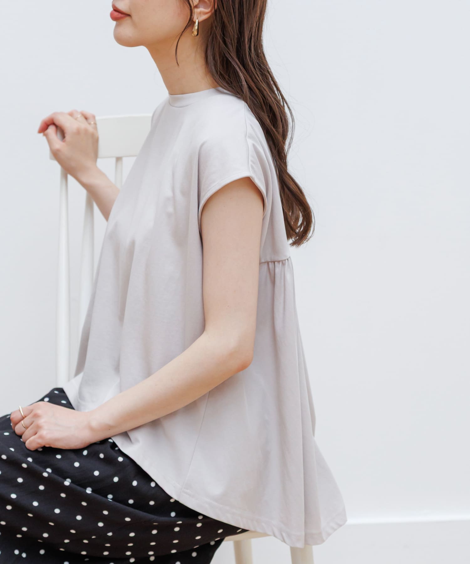 吸水速乾クールタッチバックフレアPO