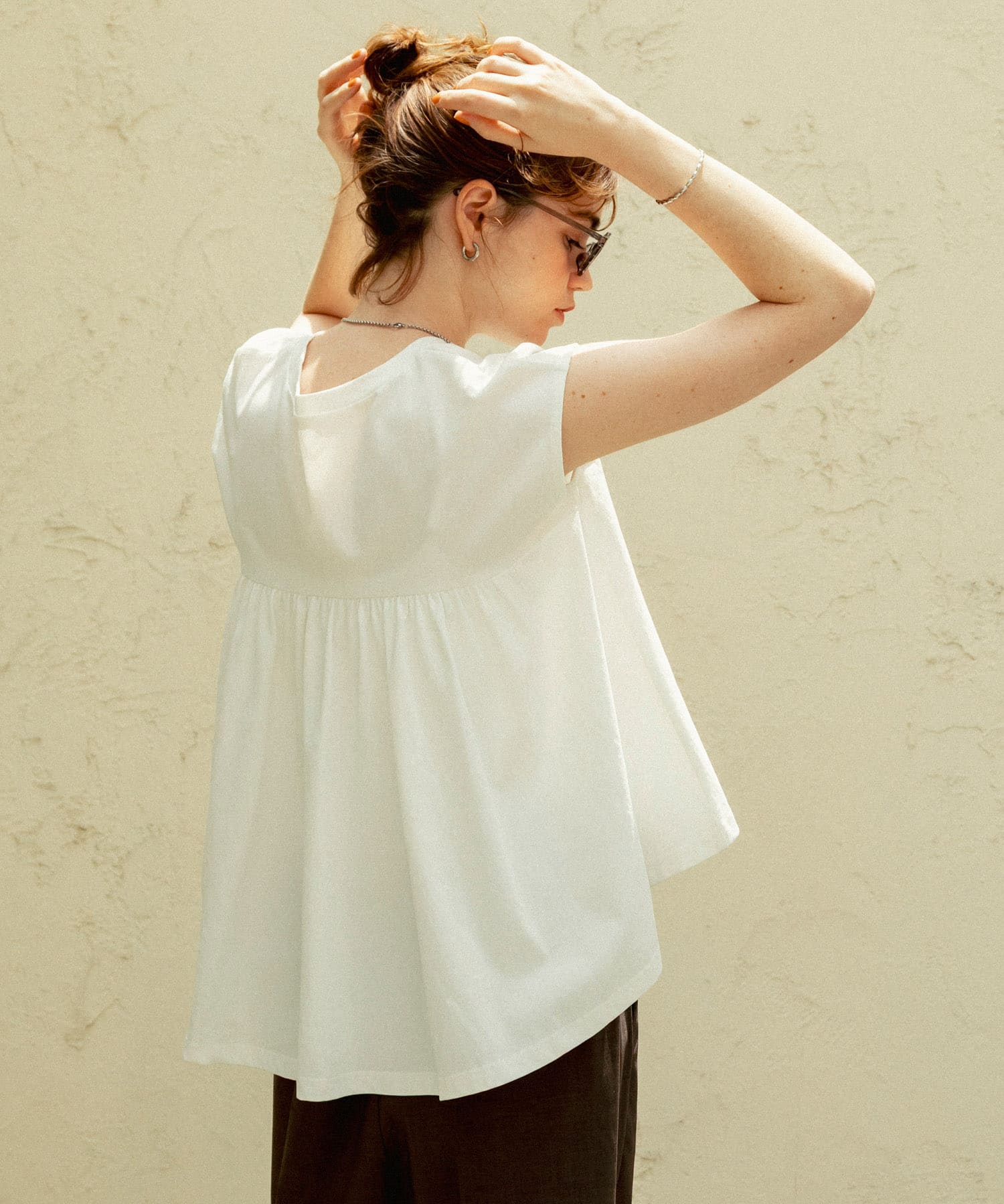 吸水速乾クールタッチバックフレアPO