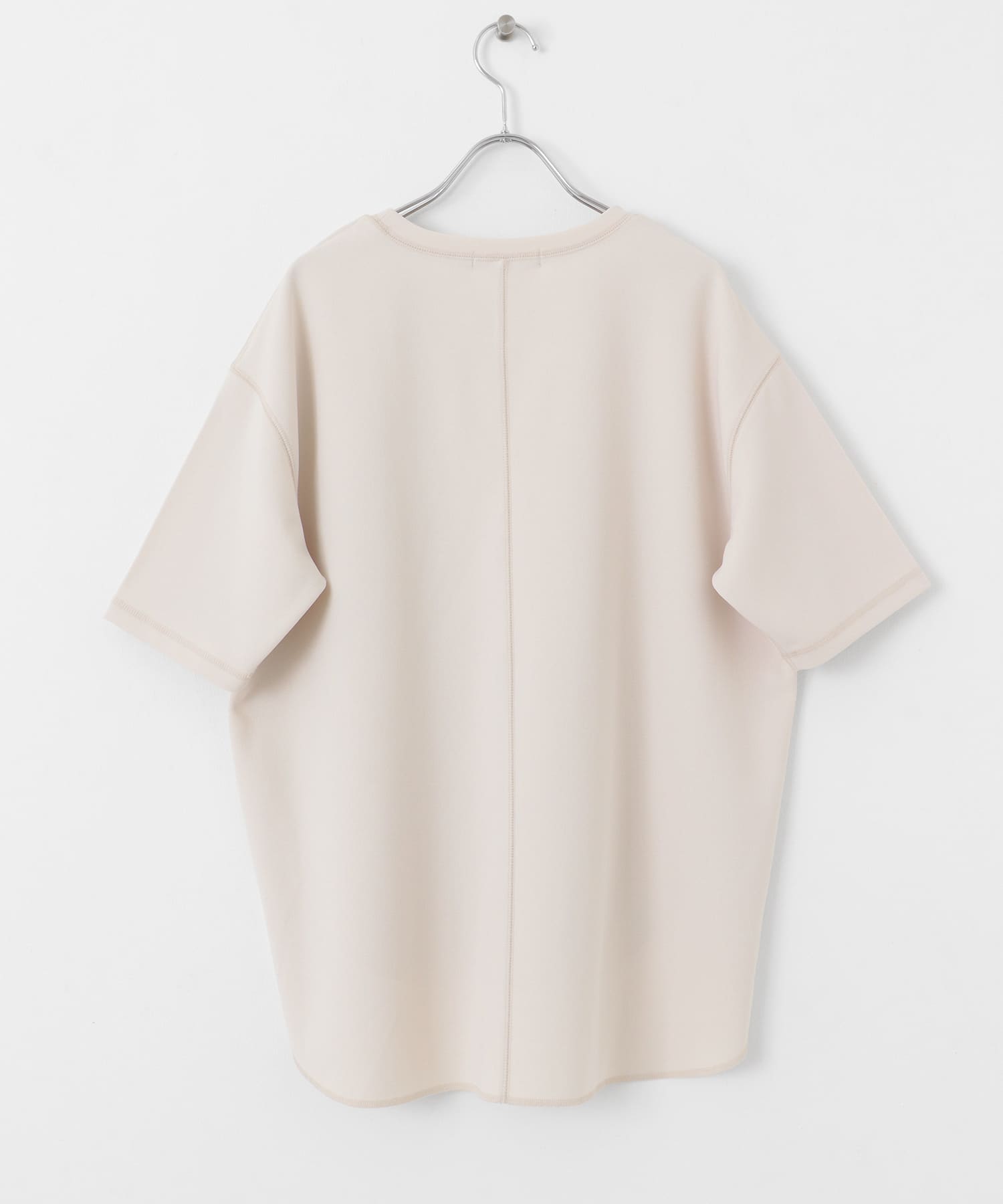 カットジョーゼットハーフスリーブプルオーバー(FREE ホワイト