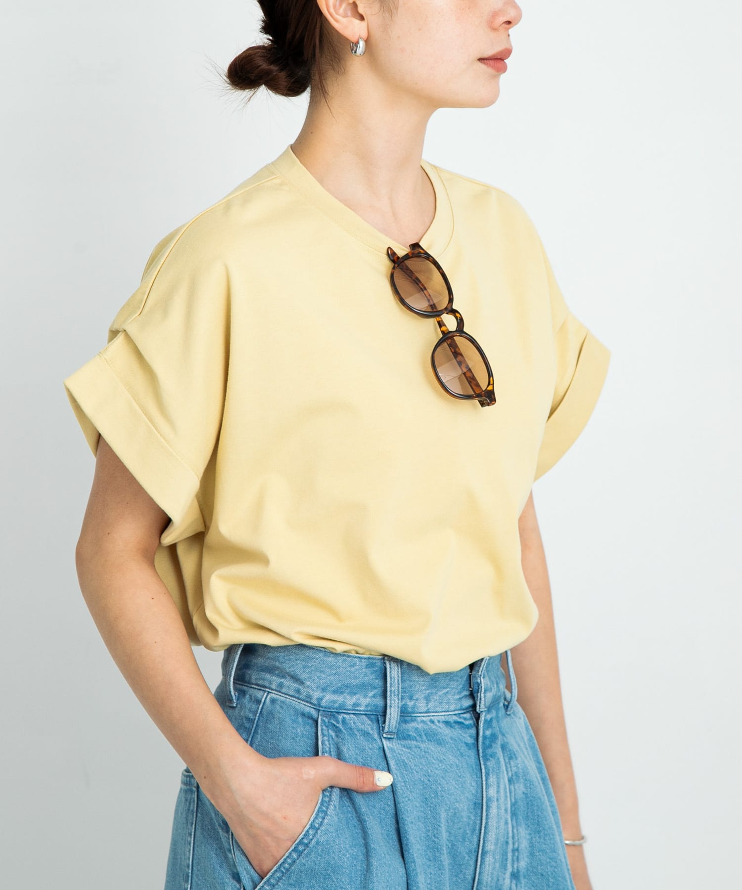 ダブルタックフレンチスリーブプルオーバー