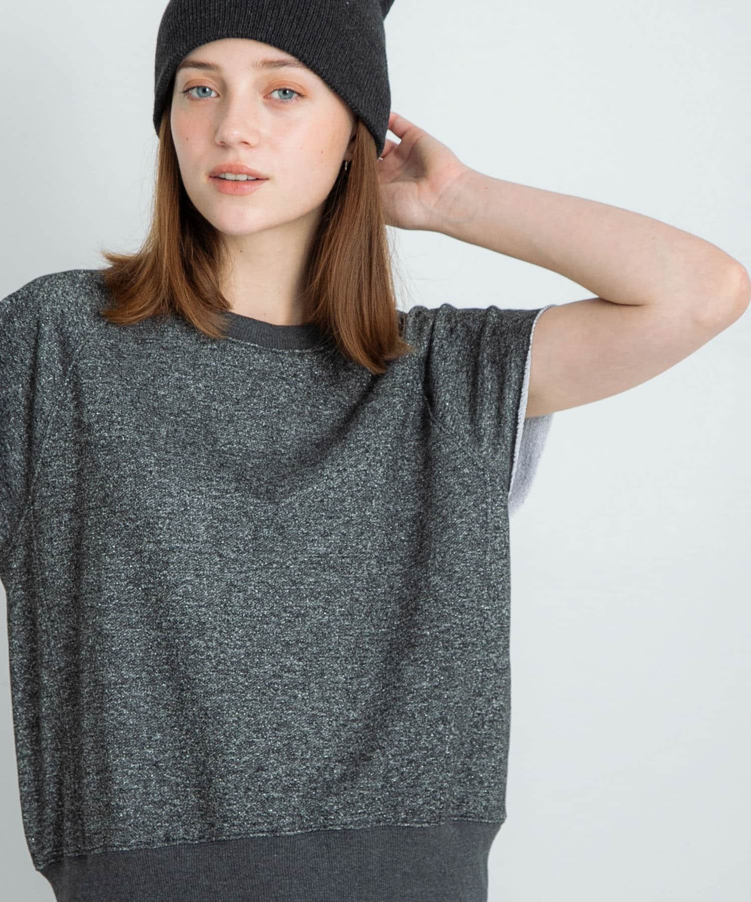 ラメスウェットプルオーバー