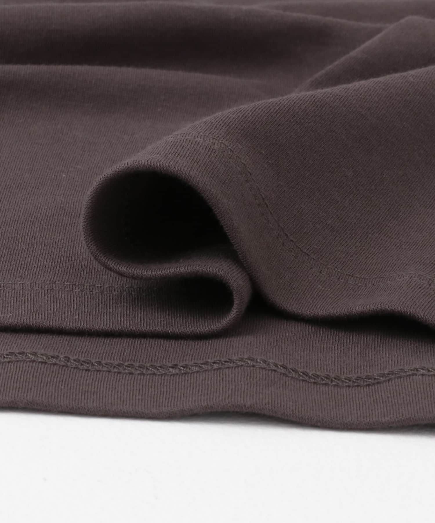 オーガニックコットンコンパクトスムースTシャツ ブラウン FREE