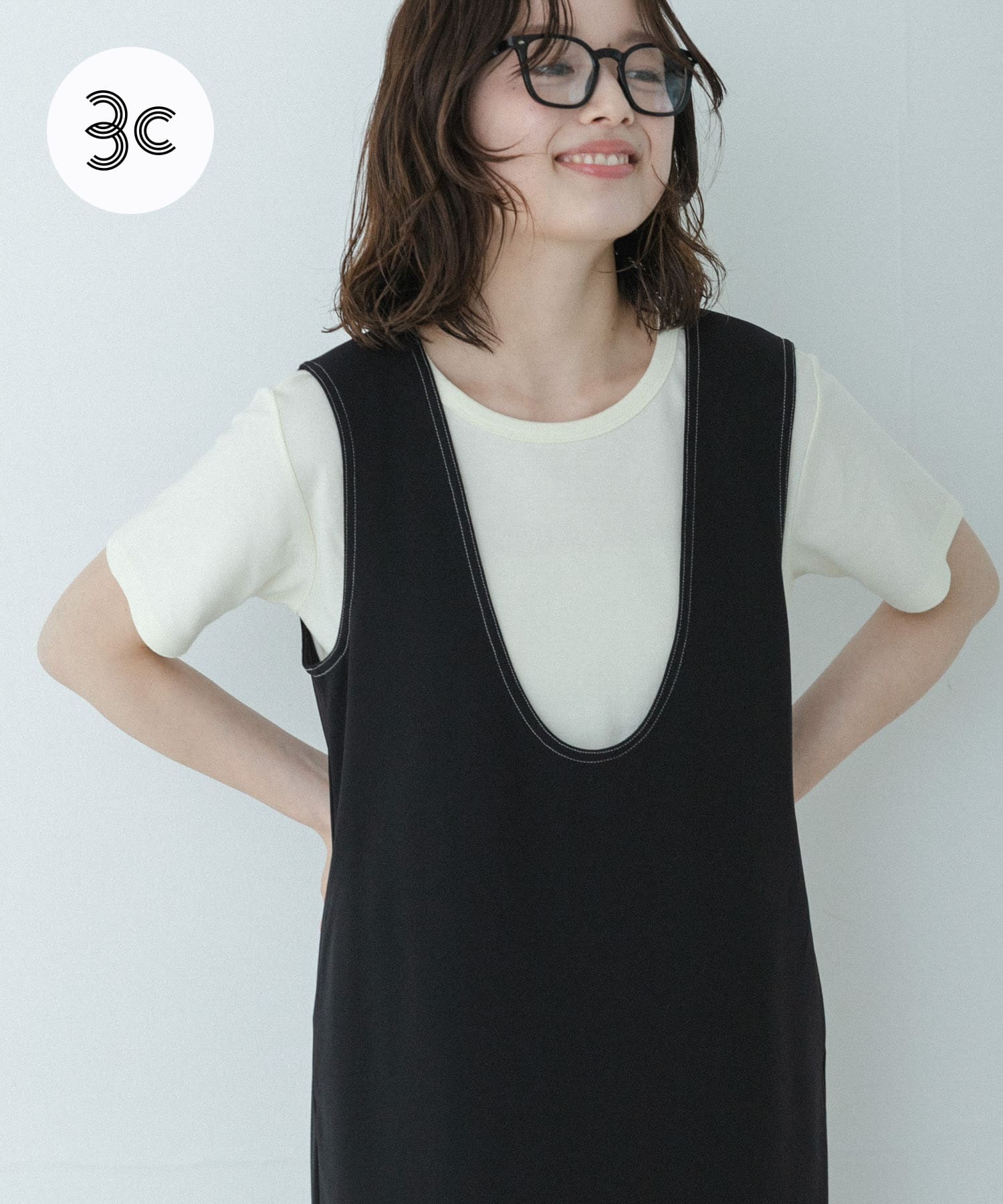 オーガニックコットンコンパクトスムースTシャツ