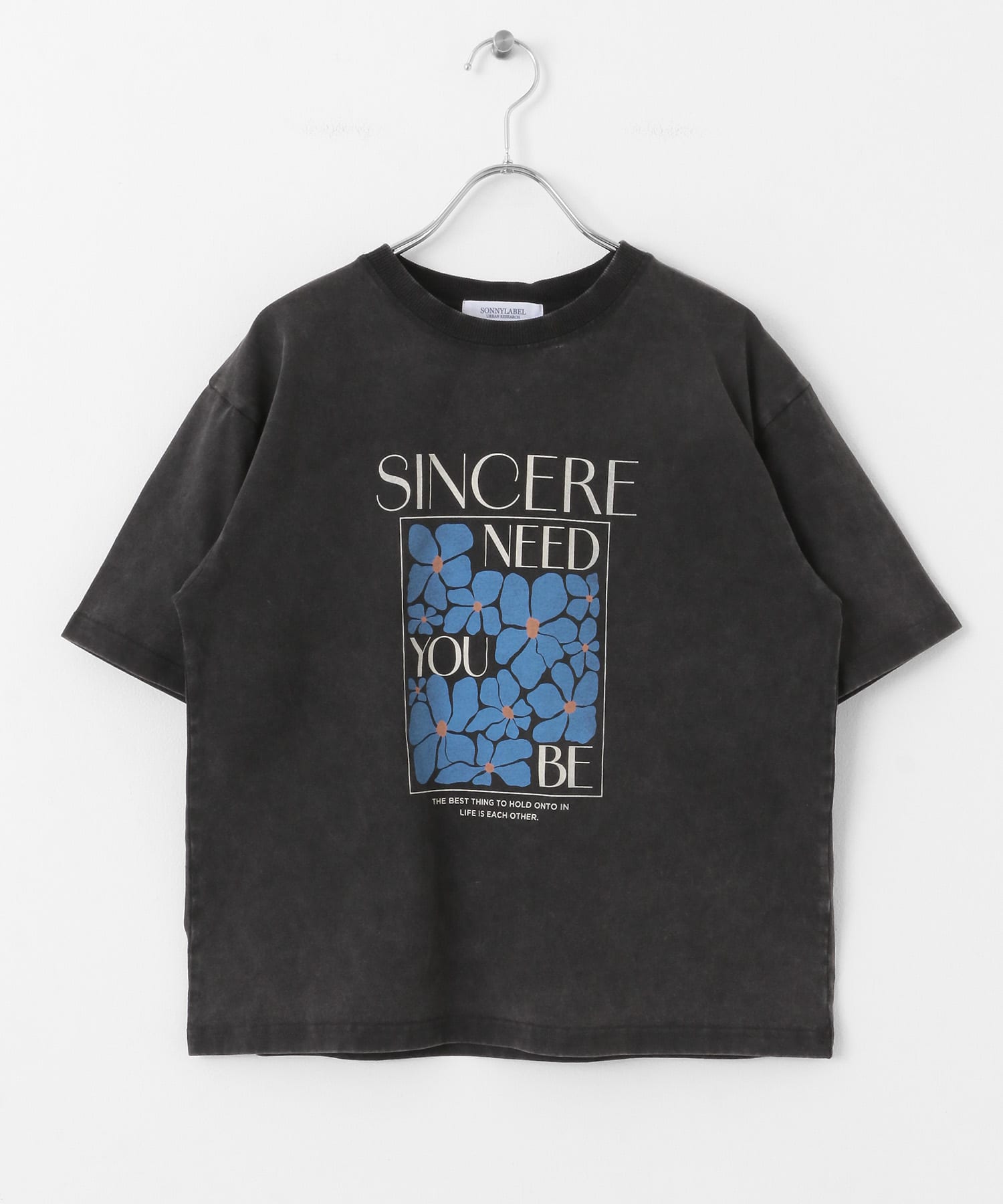 アートポスターグラフィックフォトTシャツ フェードブラック FREE