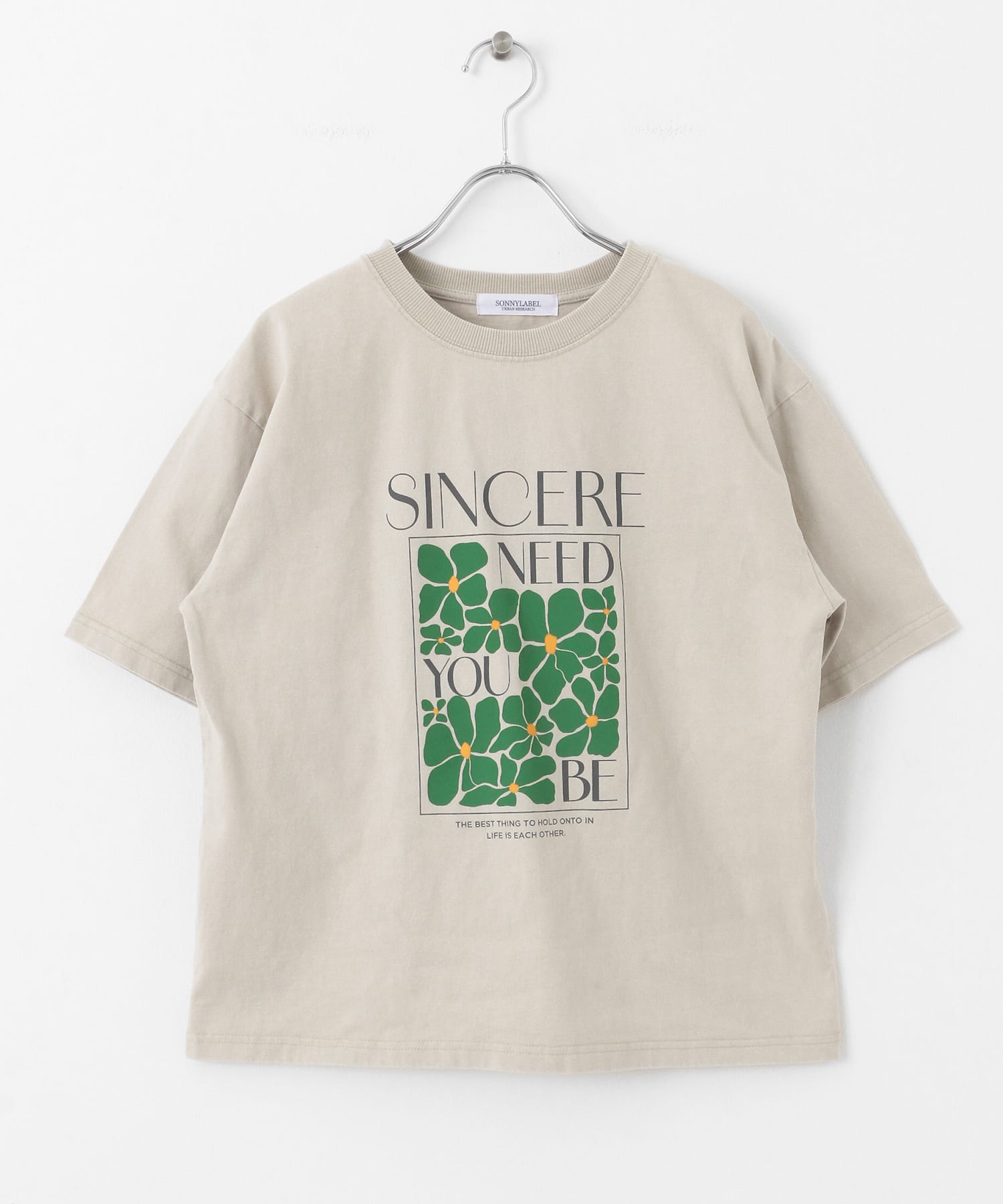 アートポスターグラフィックフォトTシャツ グレー FREE