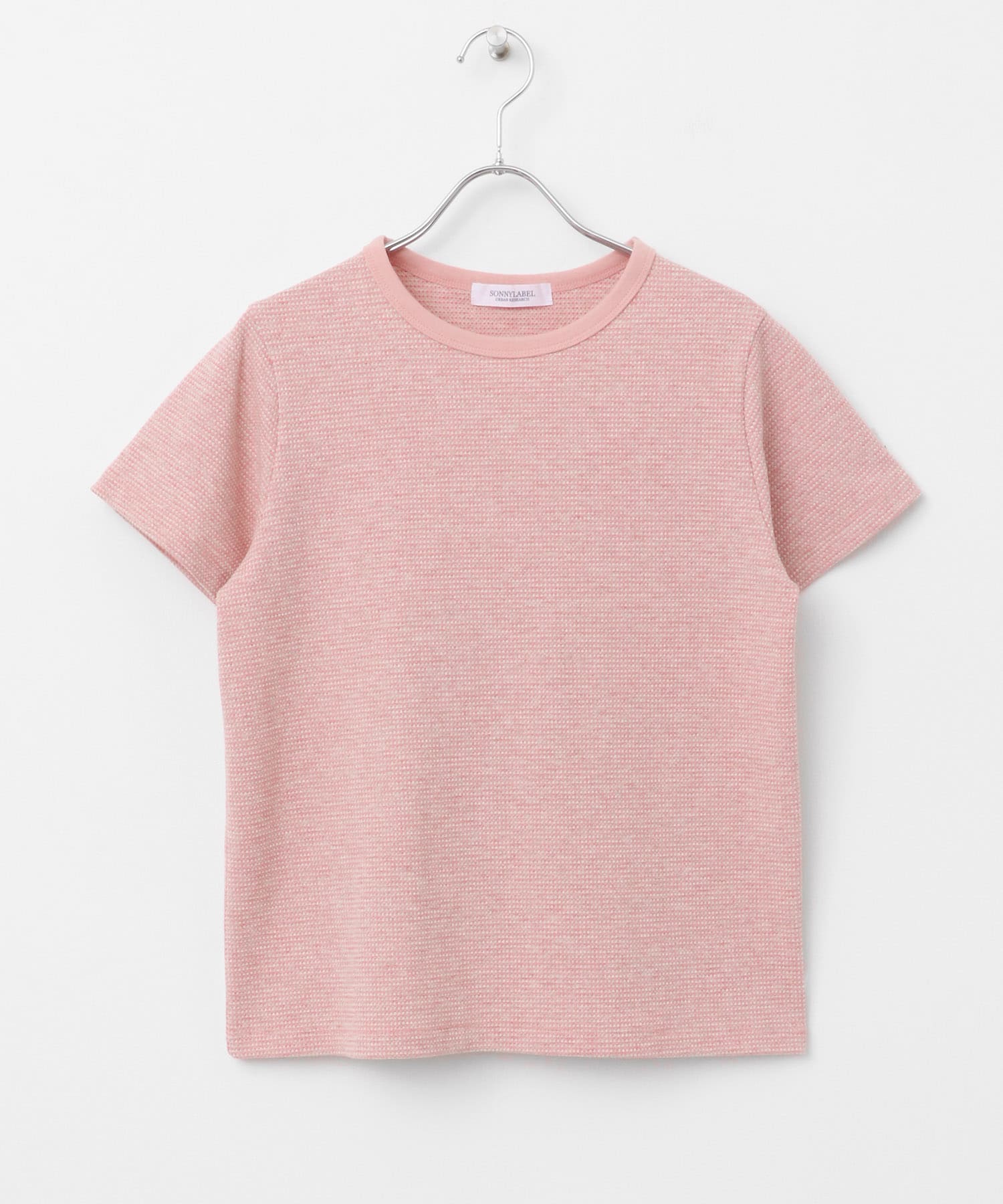 JQベーシックコンパクトTシャツ ピンク系 FREE