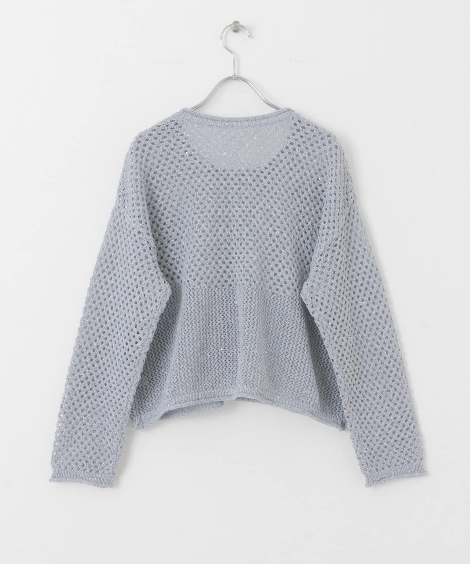 Supreme メッシュニット　XL ラグスタイル LUXSTYLE 7Gメッシュ編みクルーネックニット