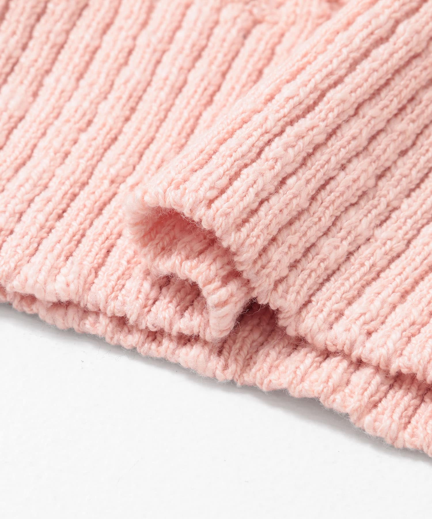 2WAY透かし編みニットビスチェ ピンク FREE