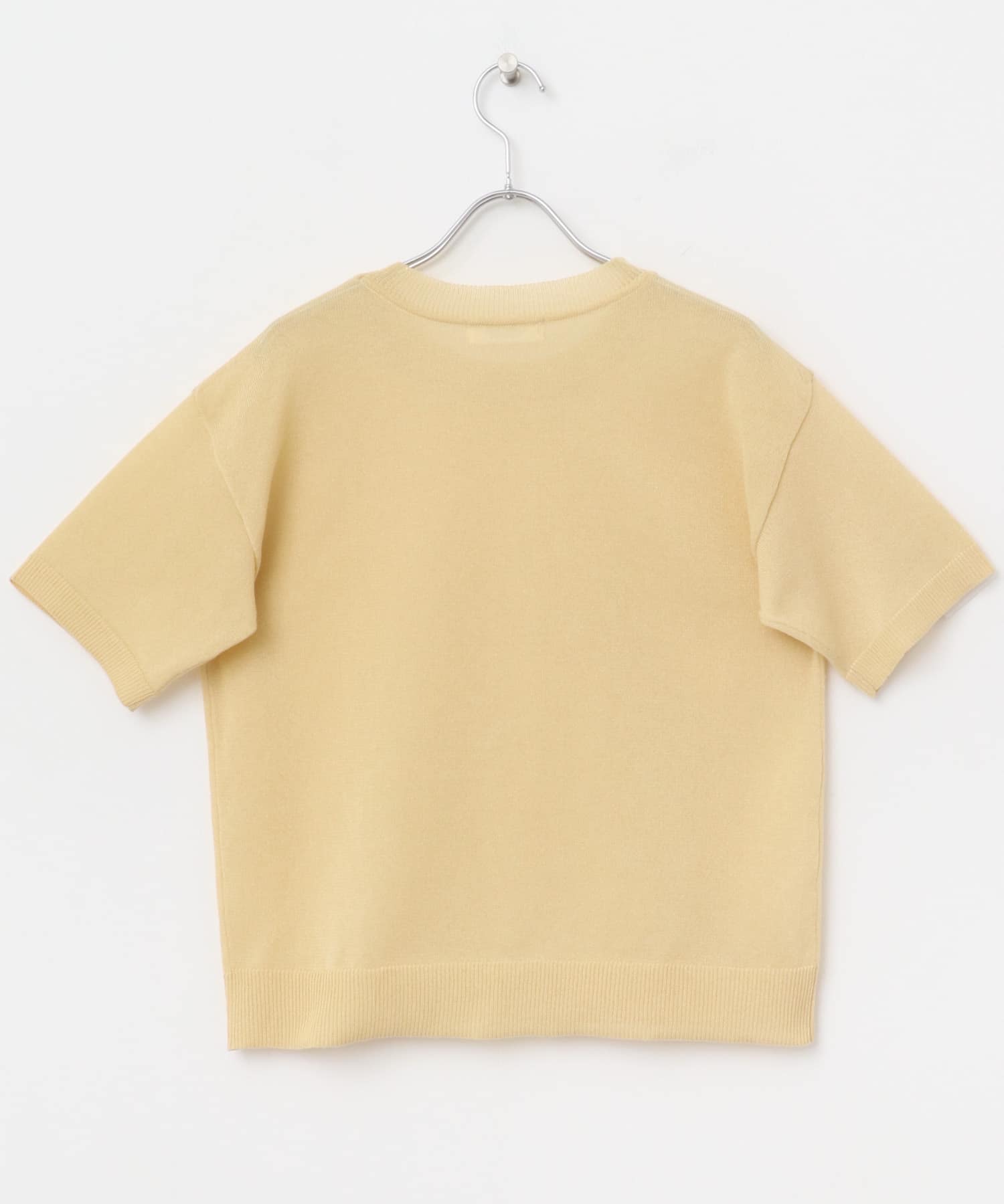 シアーラメニットTシャツ バター FREE