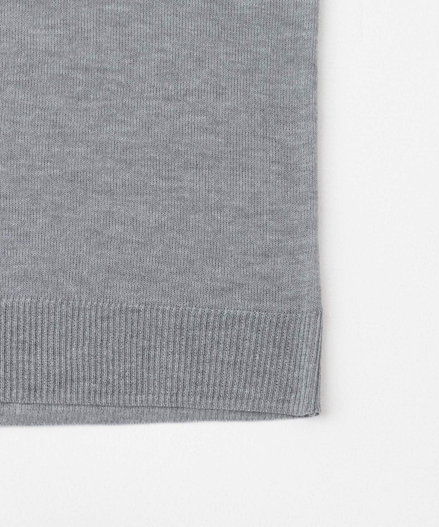 シアーラメニットTシャツ グレー FREE