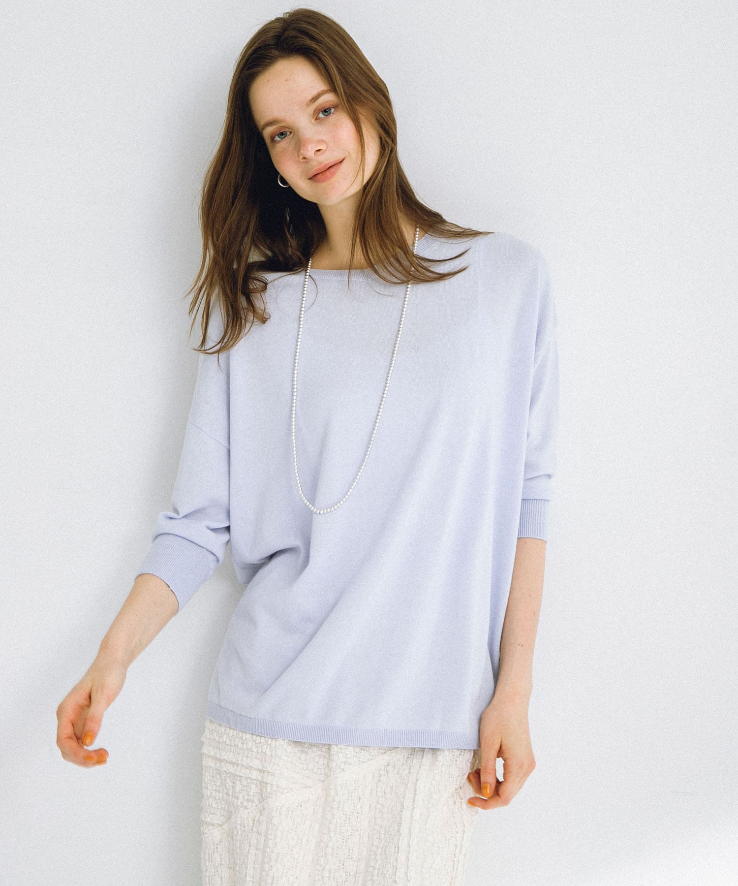 『接触冷感』クールミストワイドニットプルオーバー