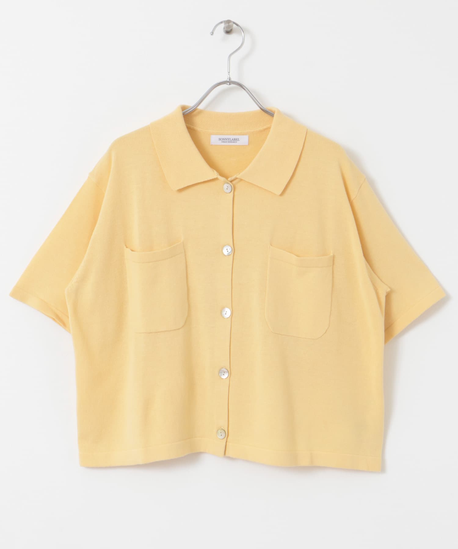 (接触冷感)クールミストニットシャツ イエロー FREE