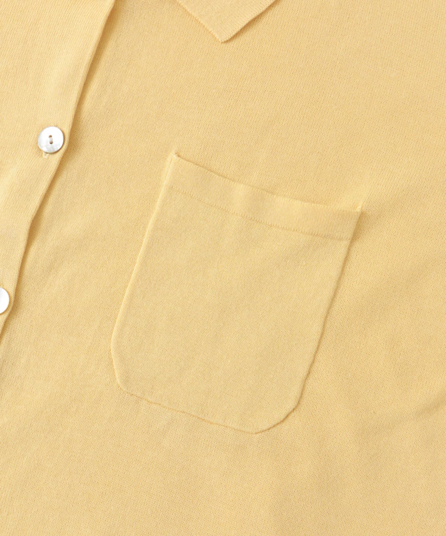 (接触冷感)クールミストニットシャツ イエロー FREE