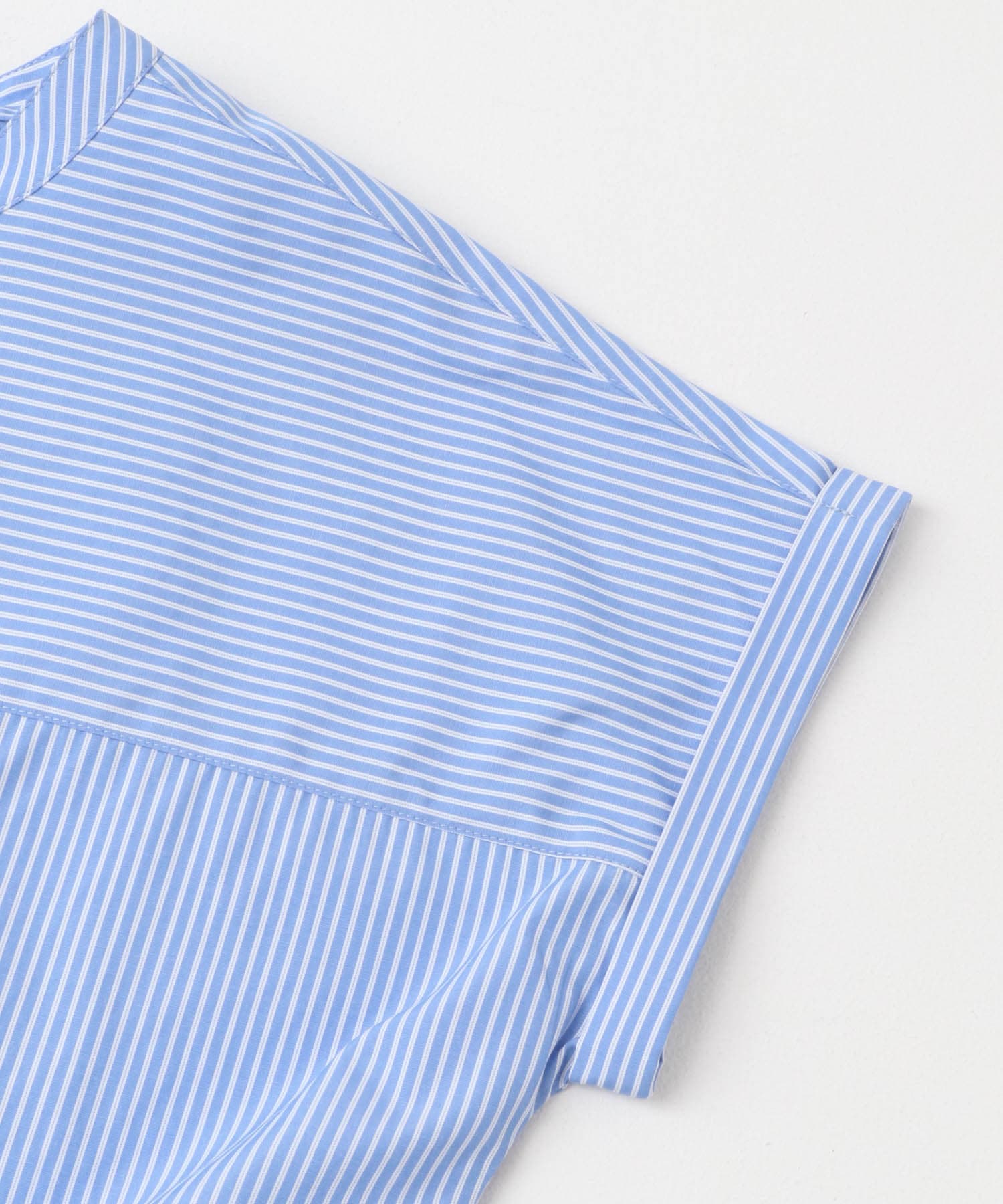 『WEB限定』フロントタックフレンチスリーブシャツ BLU×OFF FREE