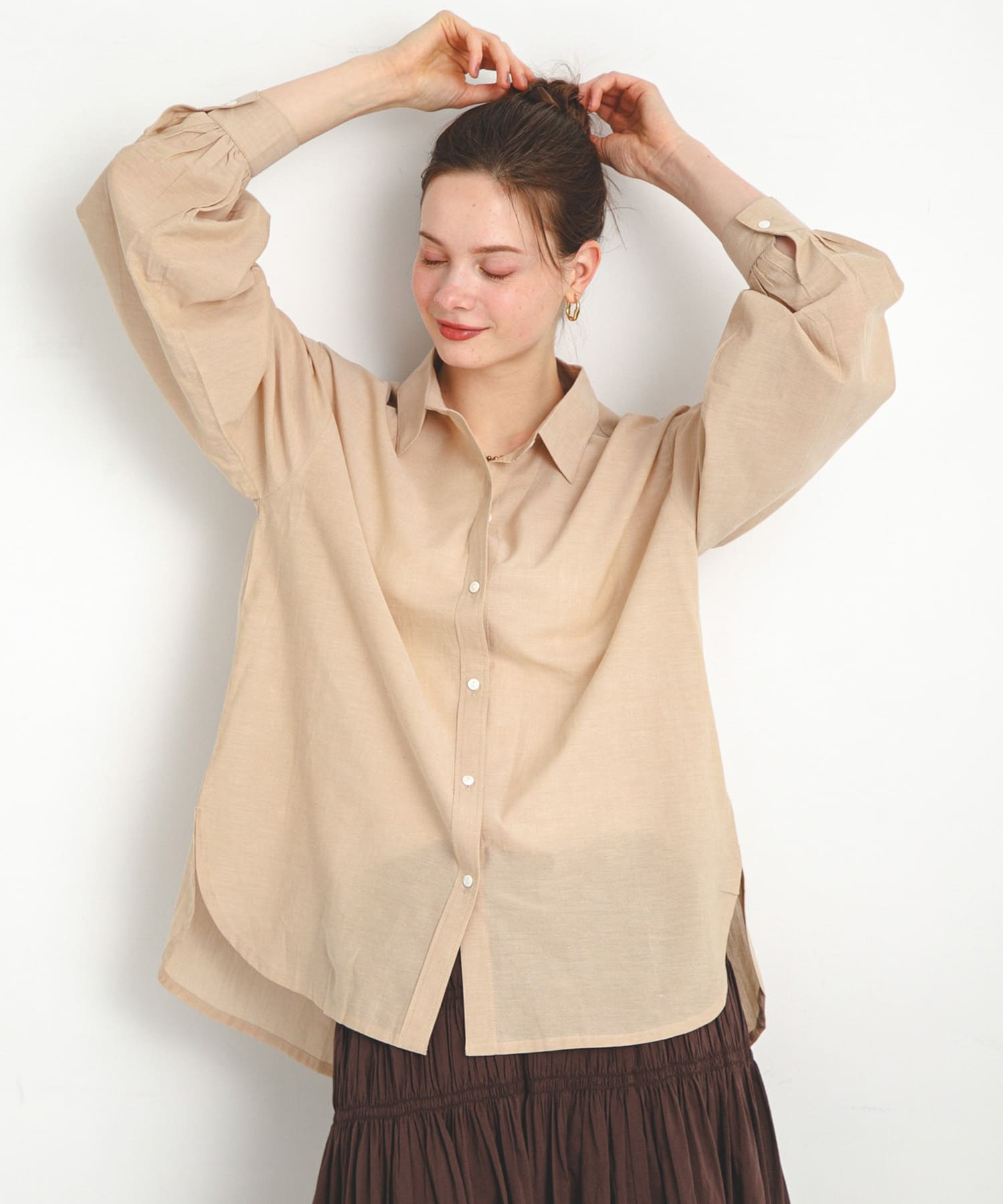 エアリーコットンアソートストライプシャツ