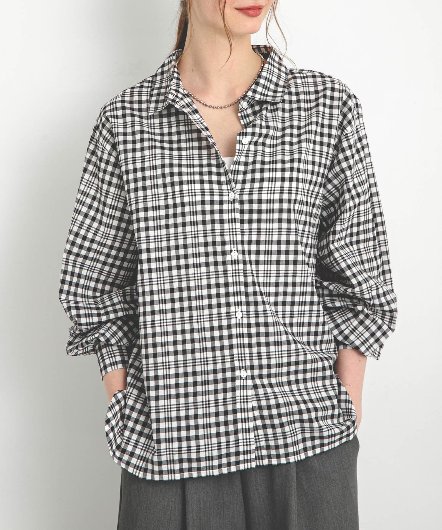 エアリーコットンアソートストライプシャツ