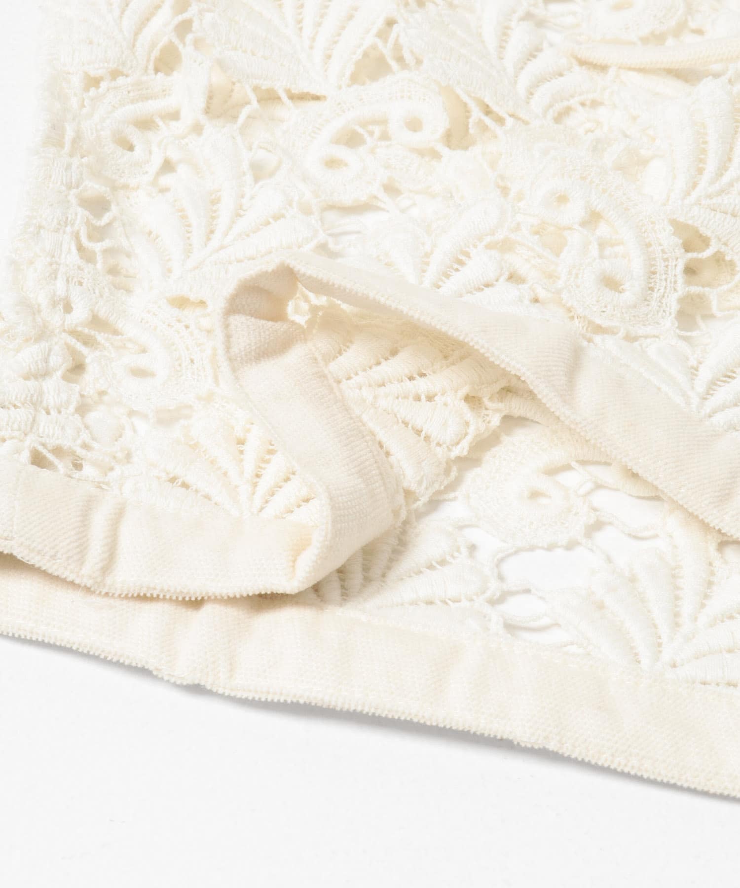 ボタニカルモチーフレースベスト オフ FREE