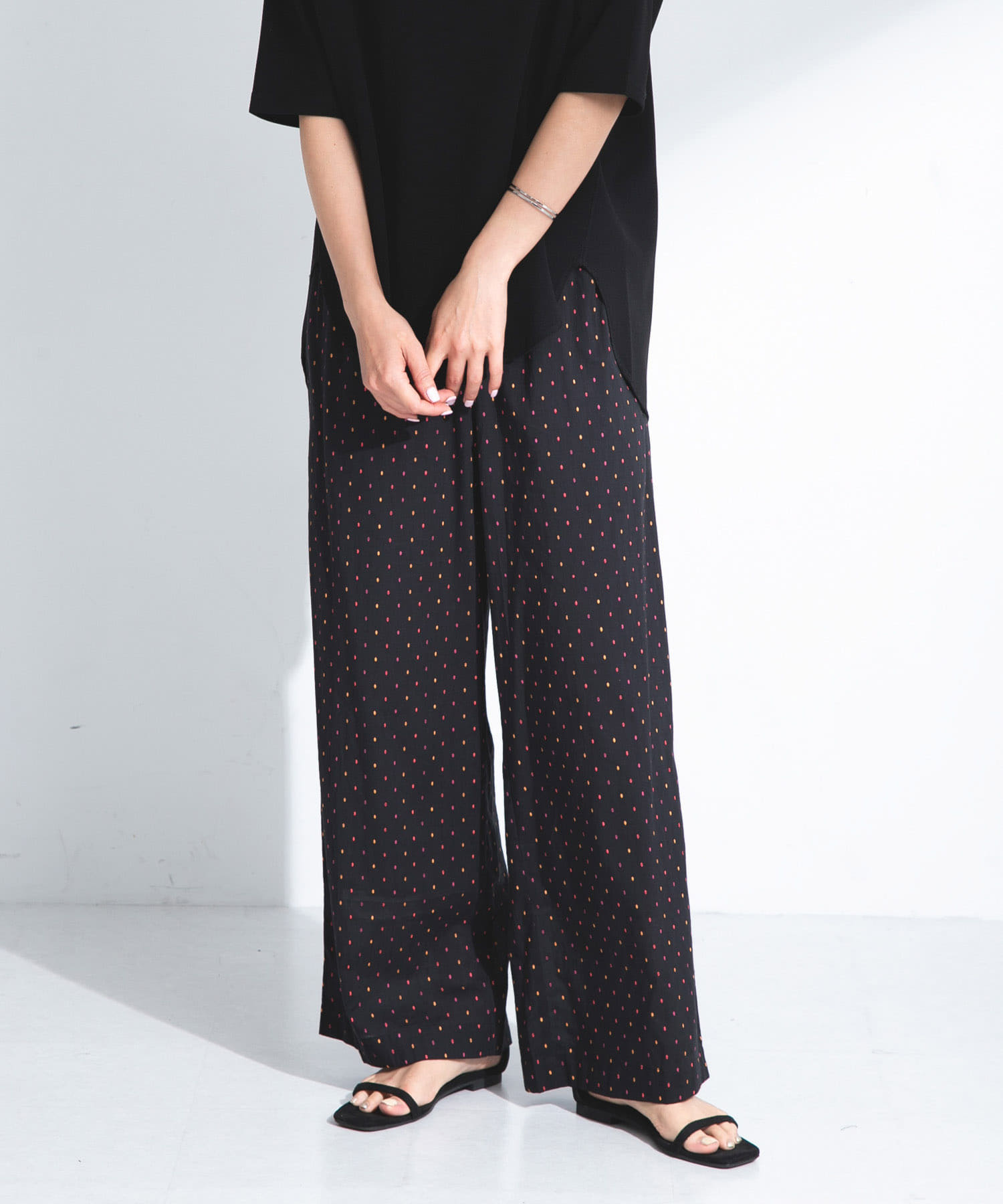 コットンドビーイージーパンツ