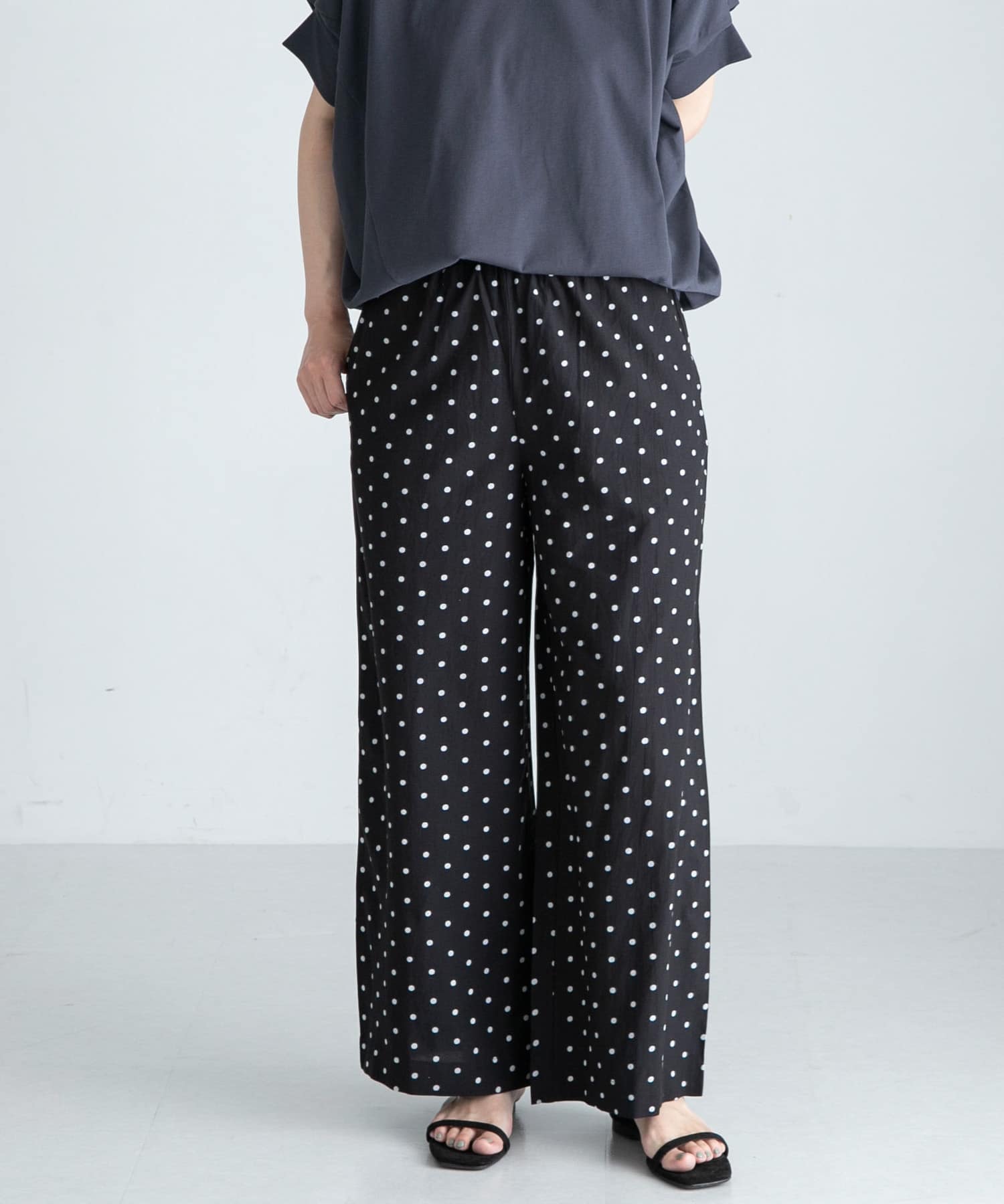 『WEB限定』ドットプリントイージーパンツ