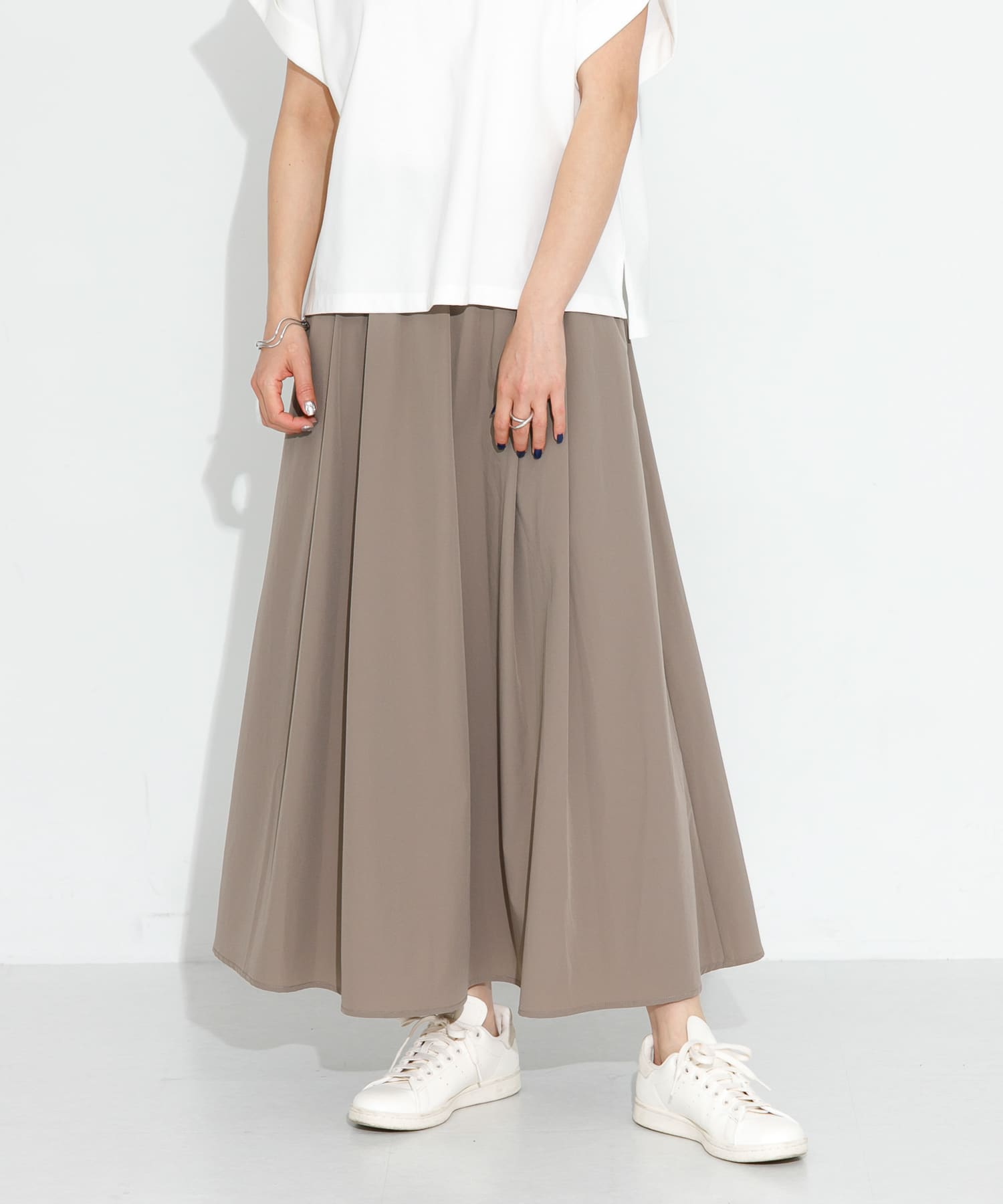 『吸水速乾/接触冷感』Breeze Fit タックフレアスカート