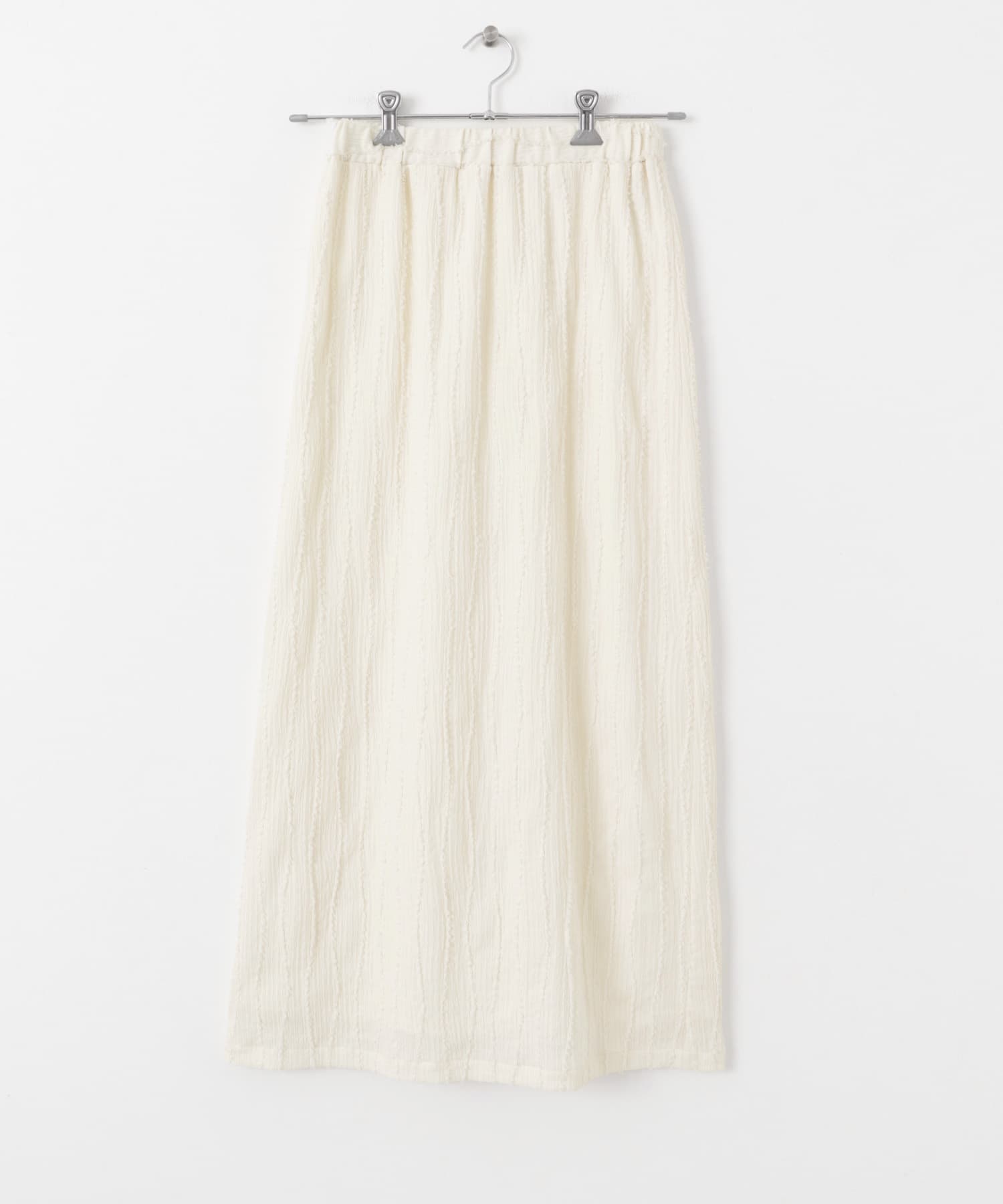 カットフリンジナロースカート オフ FREE