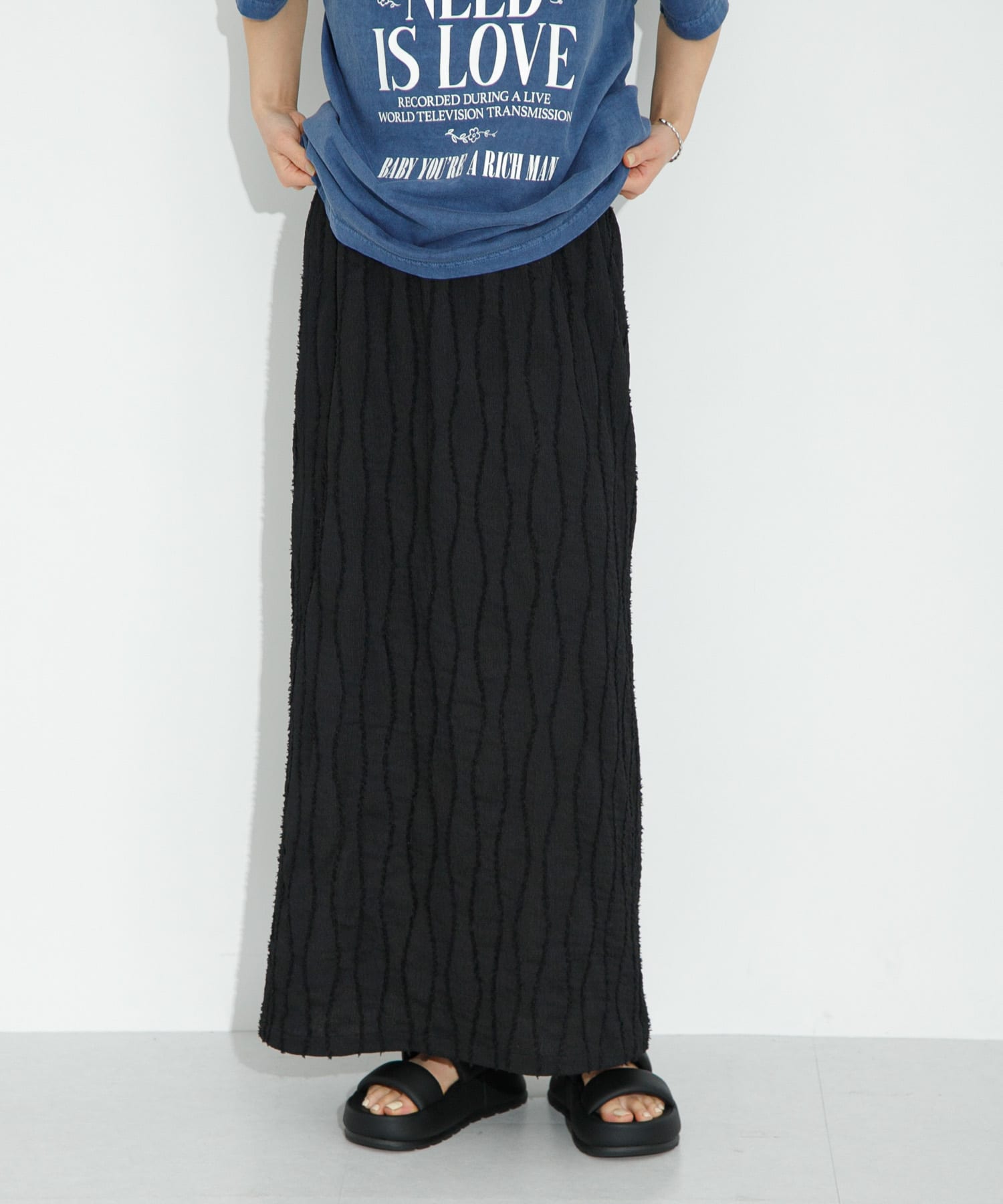 カットフリンジナロースカート