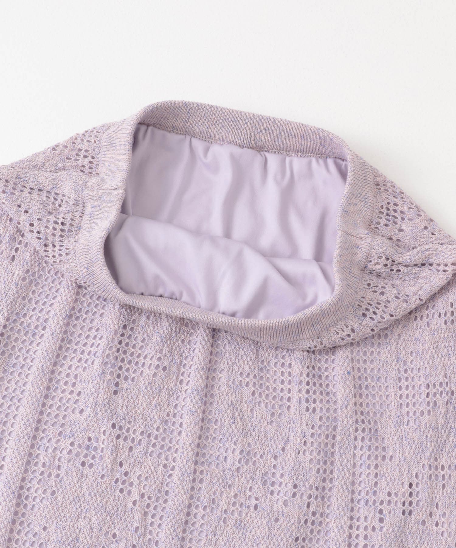 フラワーメッシュスカート ラベンダー FREE