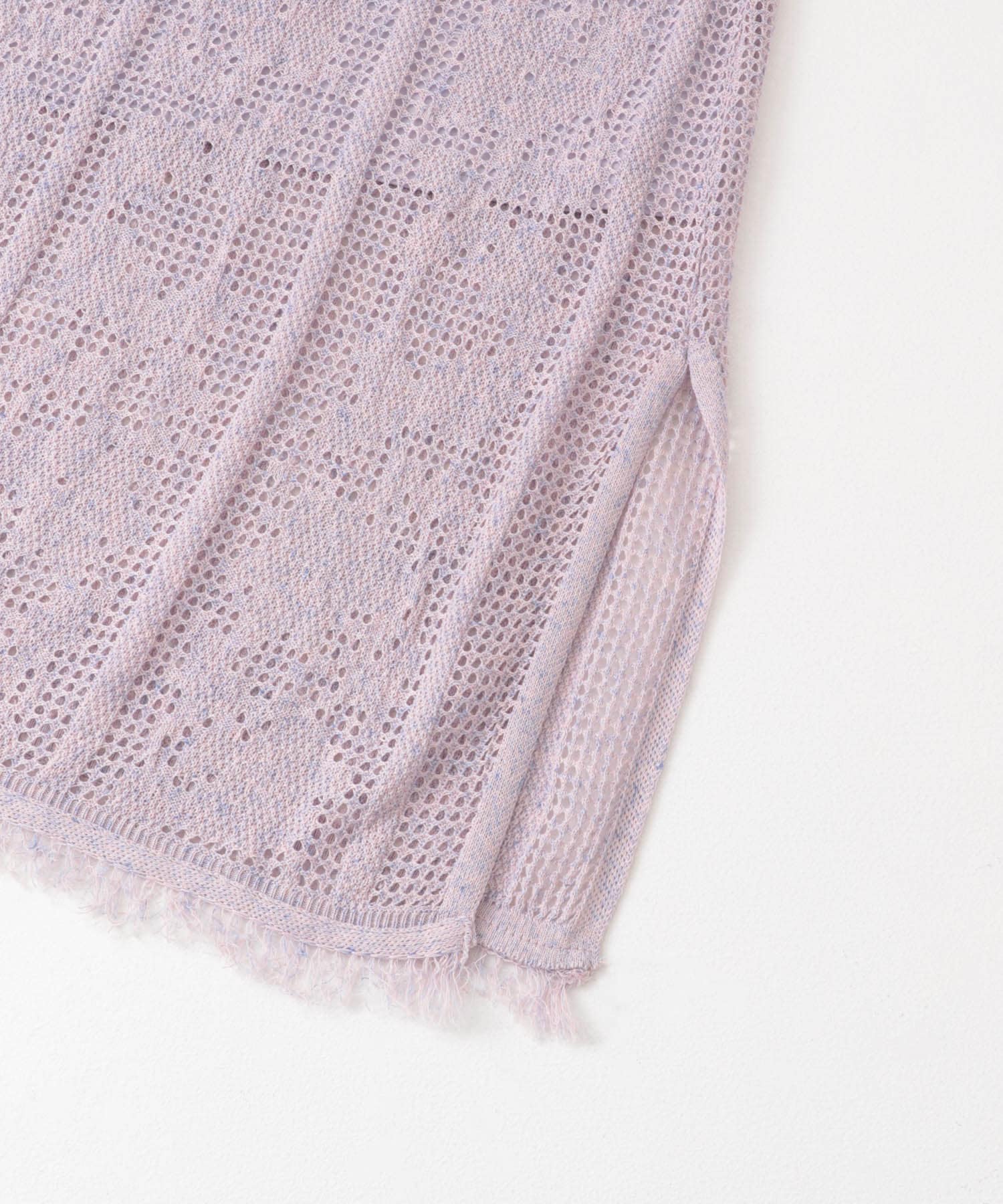 フラワーメッシュスカート ラベンダー FREE