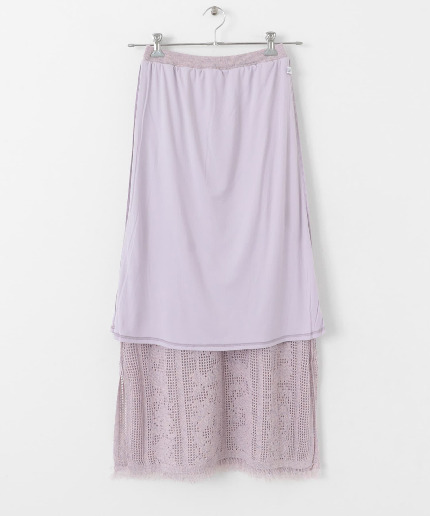 フラワーメッシュスカート ラベンダー FREE